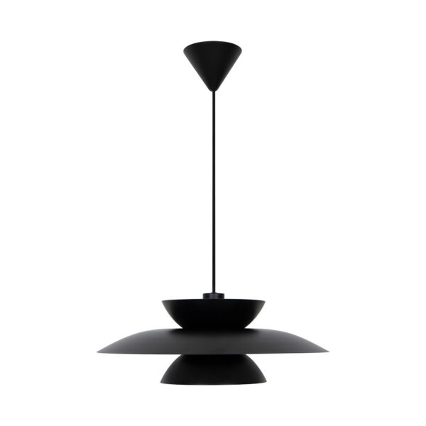 Suspension Carmen base en métal avec abat-jour multicouches au design contemporain par Nordlux