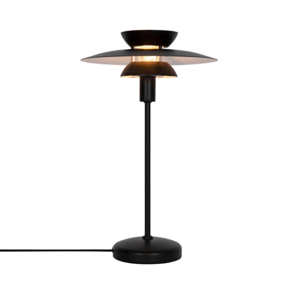 Lampe à poser Carmen base en métal avec abat-jour multicouches au design contemporain par Nordlux