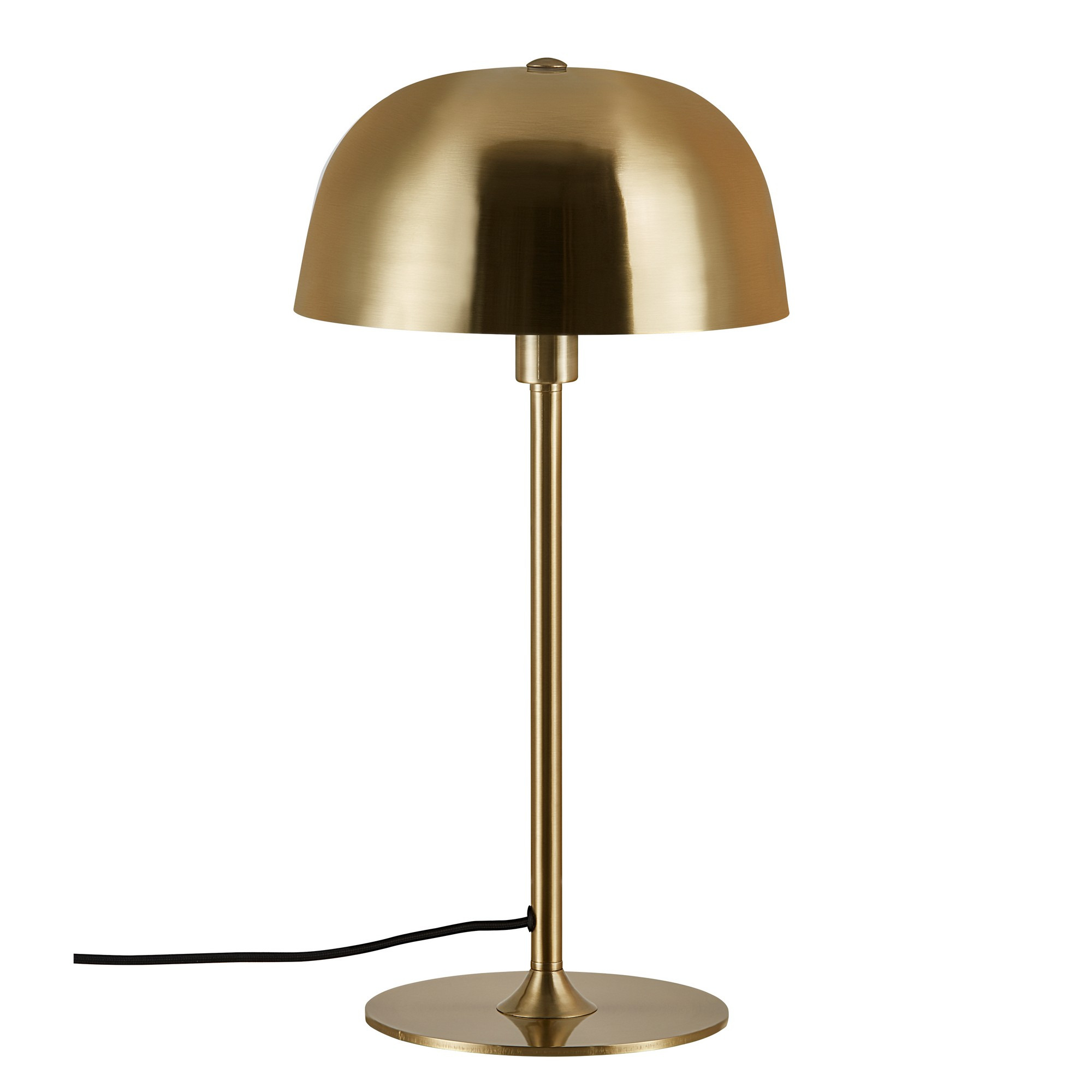 Lampe à poser Cera cadre en laiton avec abat-jour arrondie au design contemporainl par Nordlux