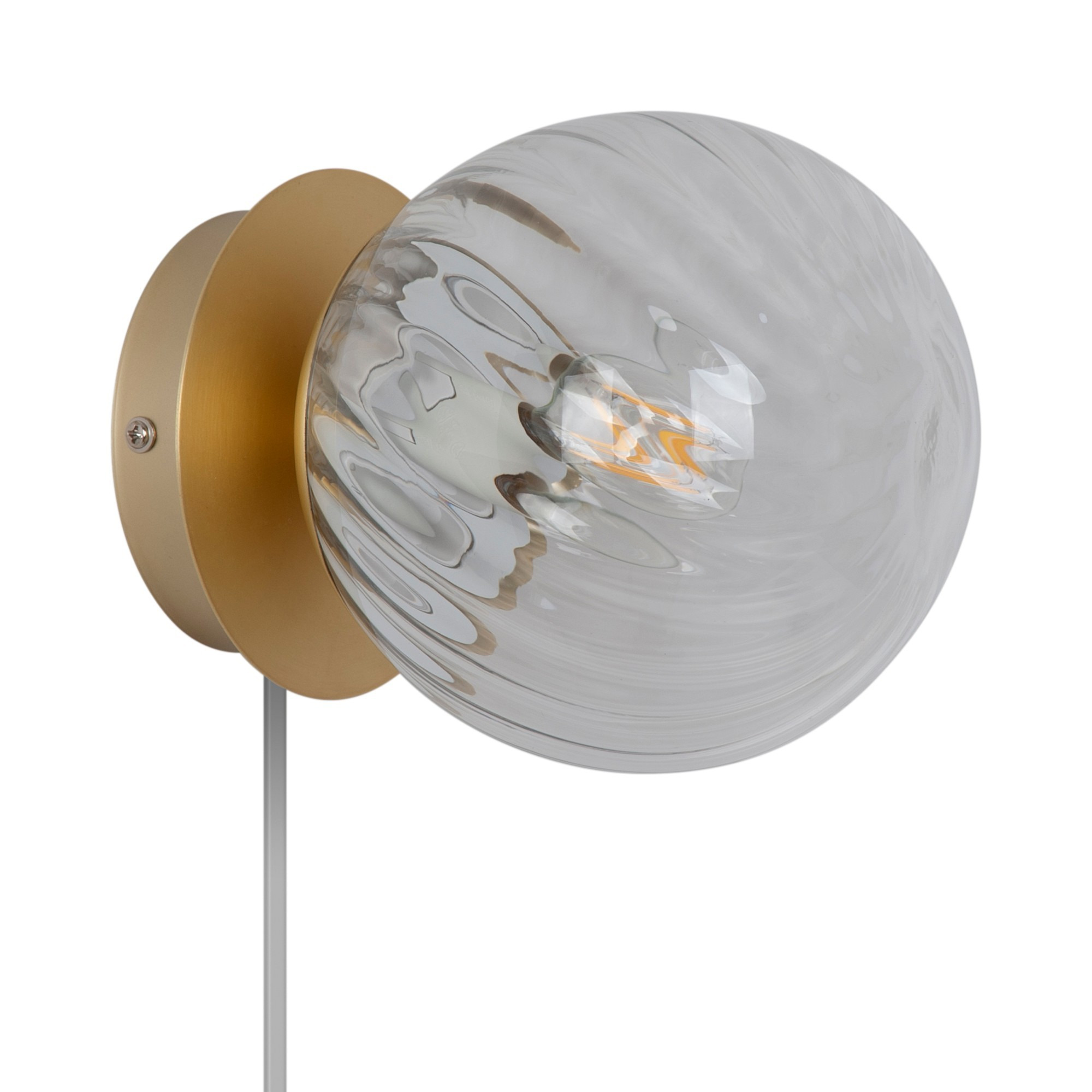 Applique murale Chisell cadre en métal avec abat-jour en verre tourbillon au design contemporain par Nordlux Applique murale Chisell cadre en métal avec abat-jour en verre tourbillon au design contemporain par Nordlux