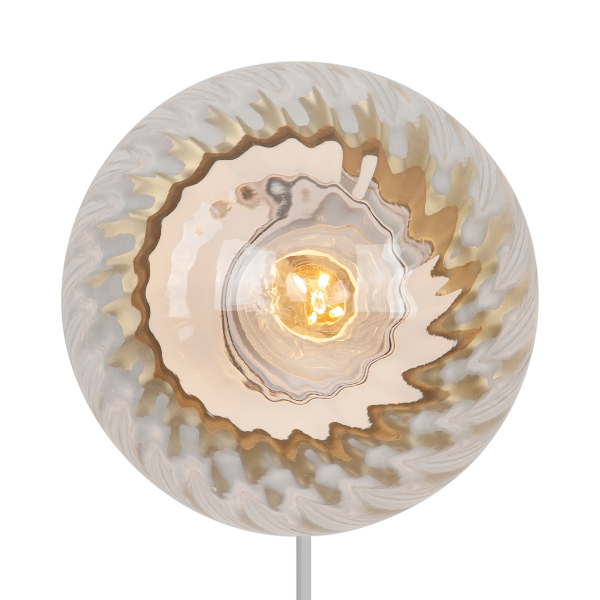 Applique murale Chisell cadre en métal avec abat-jour en verre tourbillon au design contemporain par Nordlux Applique murale Chisell cadre en métal avec abat-jour en verre tourbillon au design contemporain par Nordlux