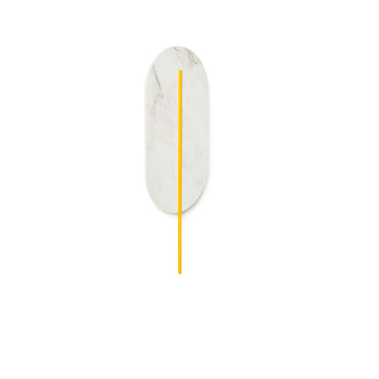 Applique murale Rokke base en marbre en forme de plume avec deux diffuseurs au design contemporain par Ummo Lighting Applique murale Rokke base en marbre en forme de plume avec deux diffuseurs au design contemporain par Ummo Lighting