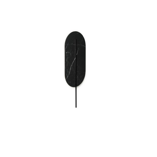 Applique murale Rokke base en marbre en forme de plume avec deux diffuseurs au design contemporain par Ummo Lighting