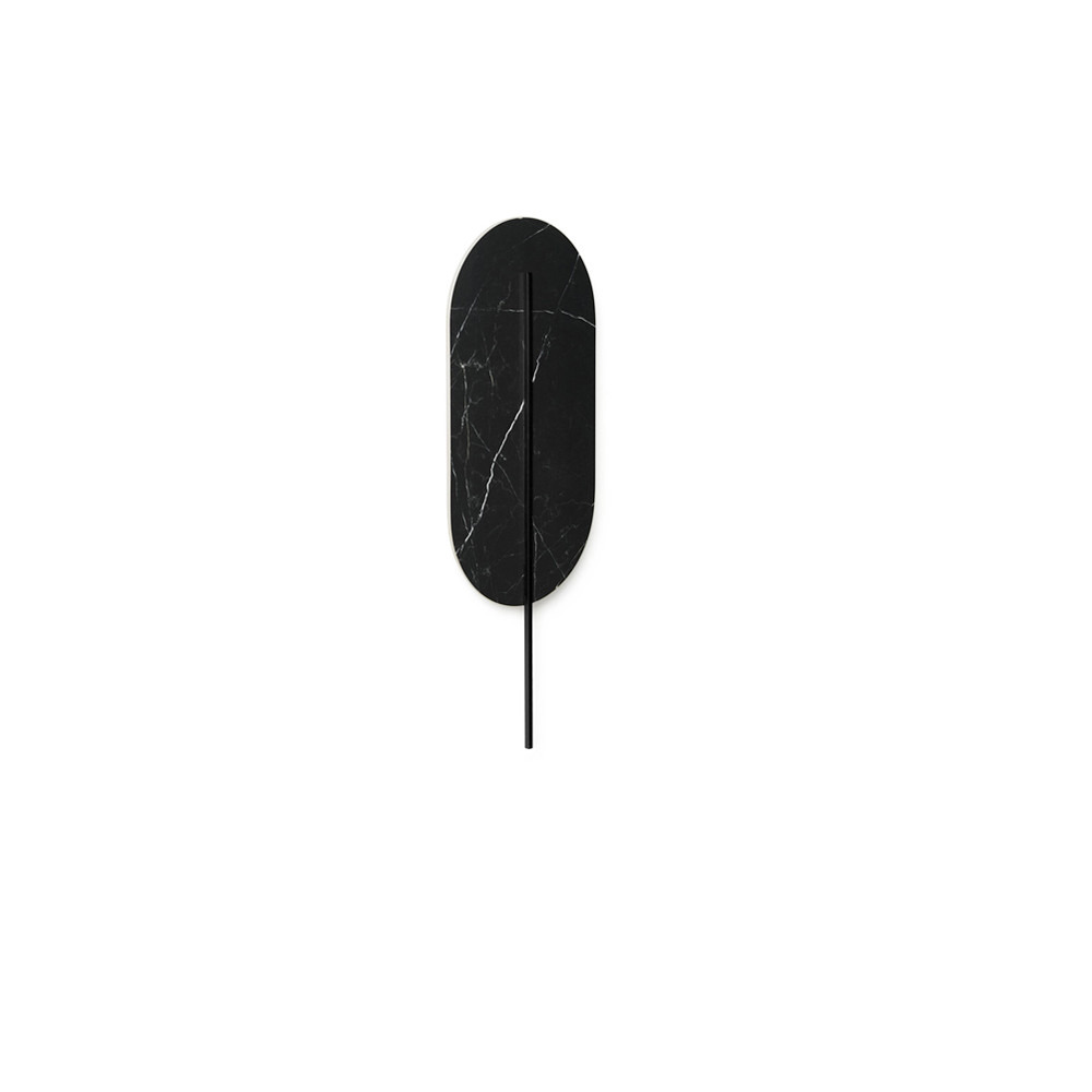 Applique murale Rokke base en marbre en forme de plume avec deux diffuseurs au design contemporain par Ummo Lighting