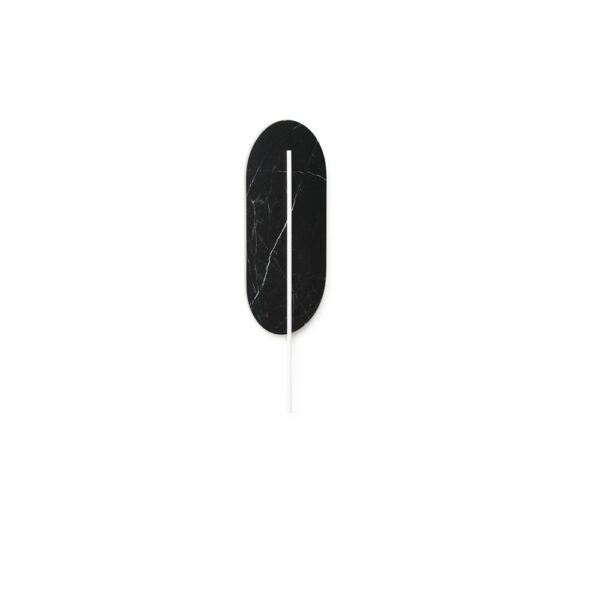 Applique murale Rokke base en marbre en forme de plume avec deux diffuseurs au design contemporain par Ummo Lighting