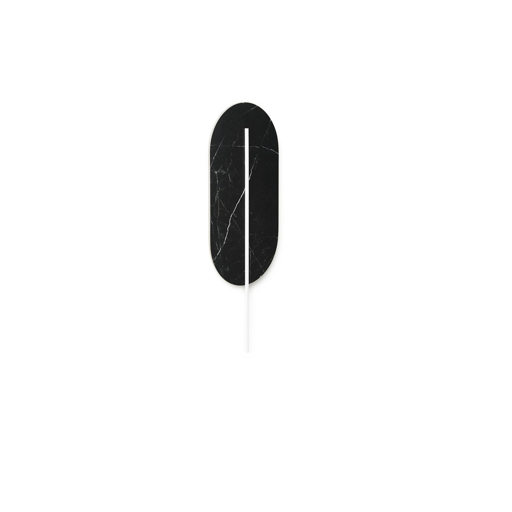 Applique murale Rokke base en marbre en forme de plume avec deux diffuseurs au design contemporain par Ummo Lighting