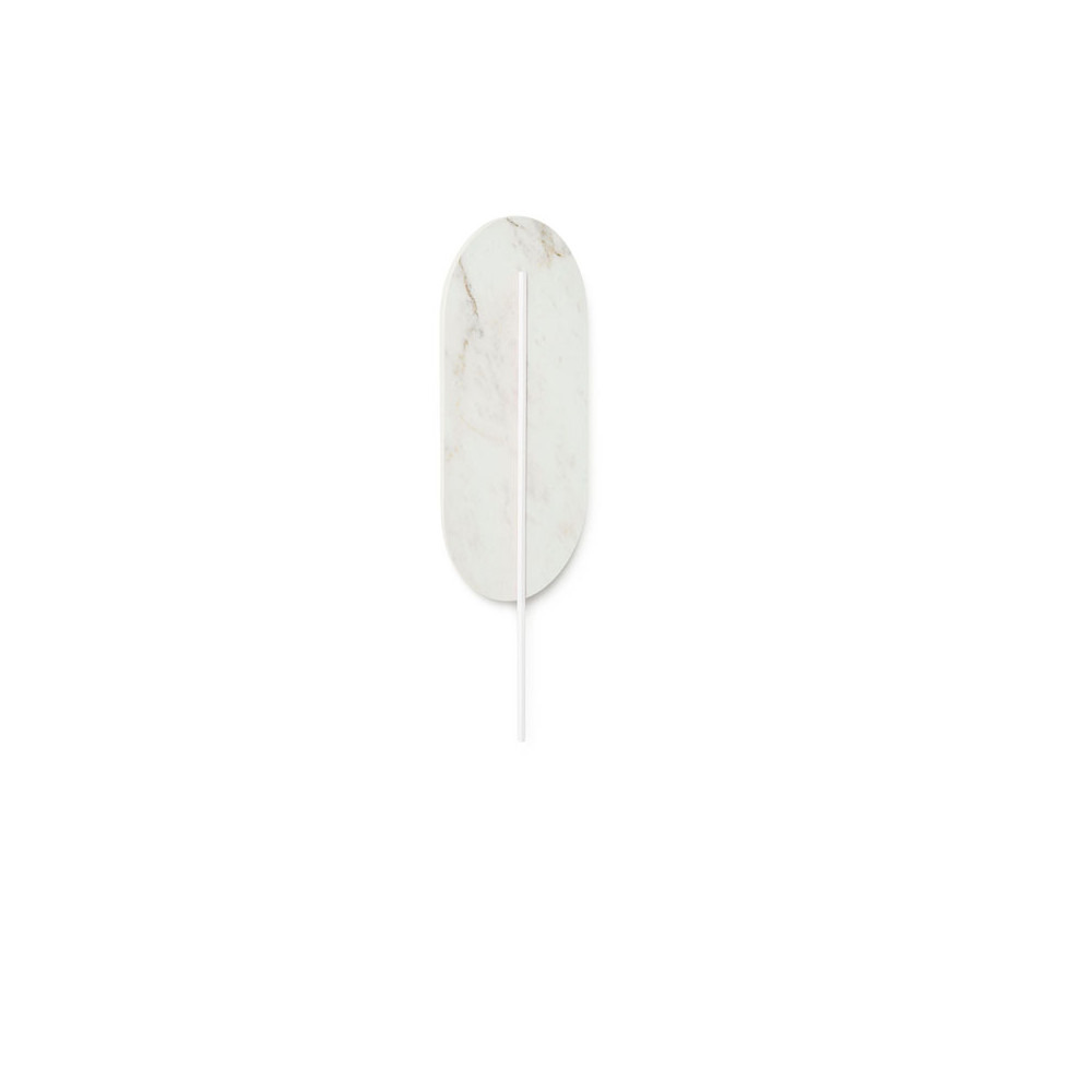 Applique murale Rokke base en marbre en forme de plume avec deux diffuseurs au design contemporain par Ummo Lighting Applique murale Rokke base en marbre en forme de plume avec deux diffuseurs au design contemporain par Ummo Lighting