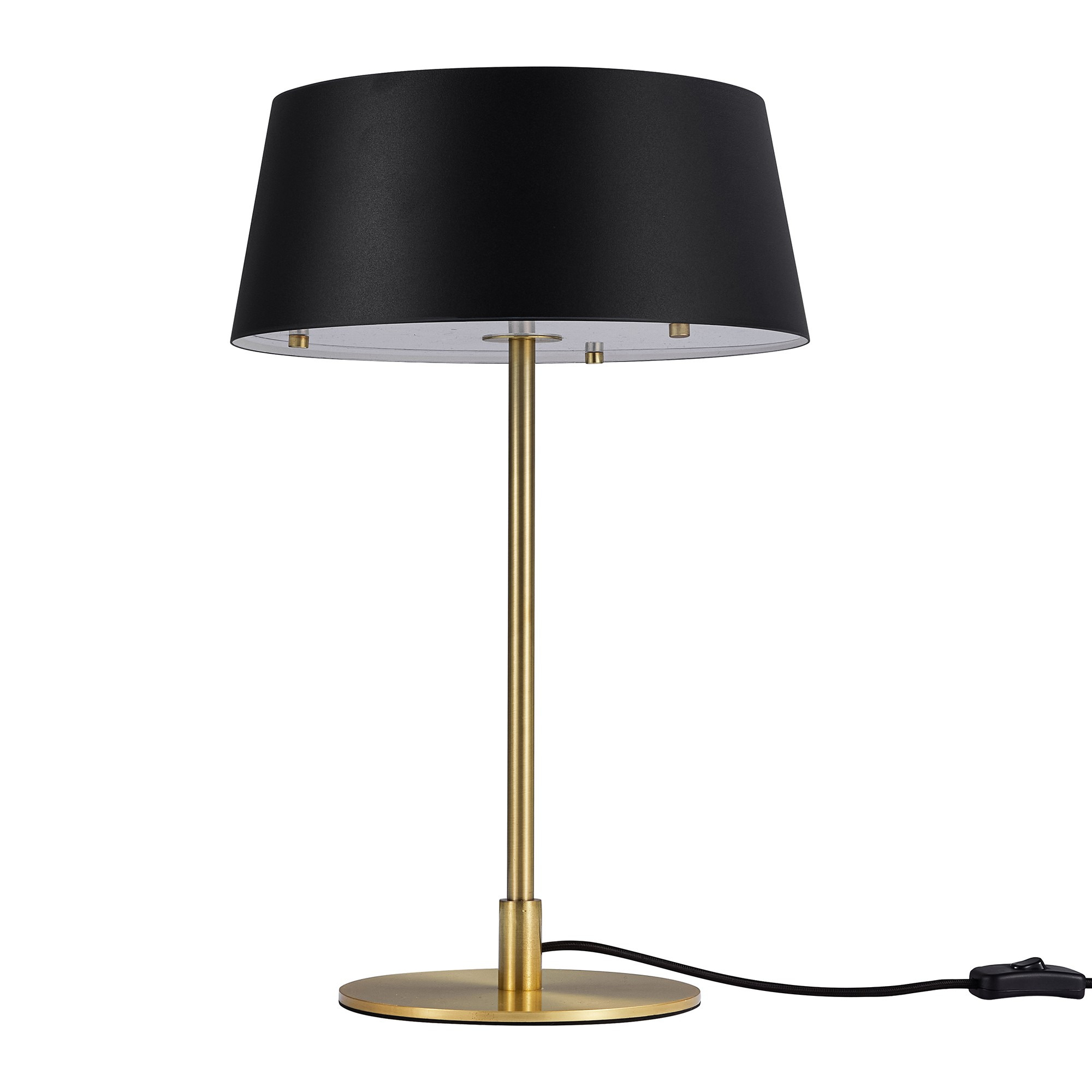 Lampe à poser Clasi base en laiton avec diffuseur haut et bas au design contemporain par Nordlux