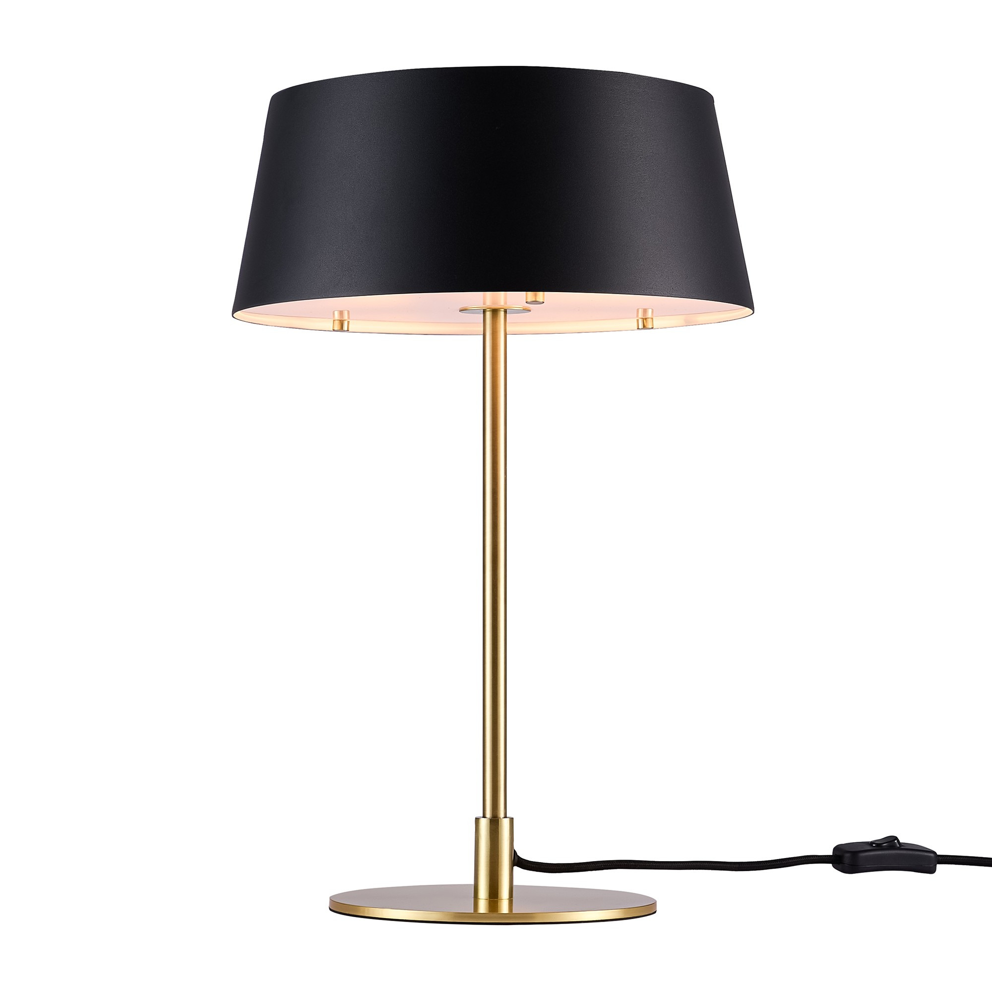 Lampe à poser Clasi base en laiton avec diffuseur haut et bas au design contemporain par Nordlux