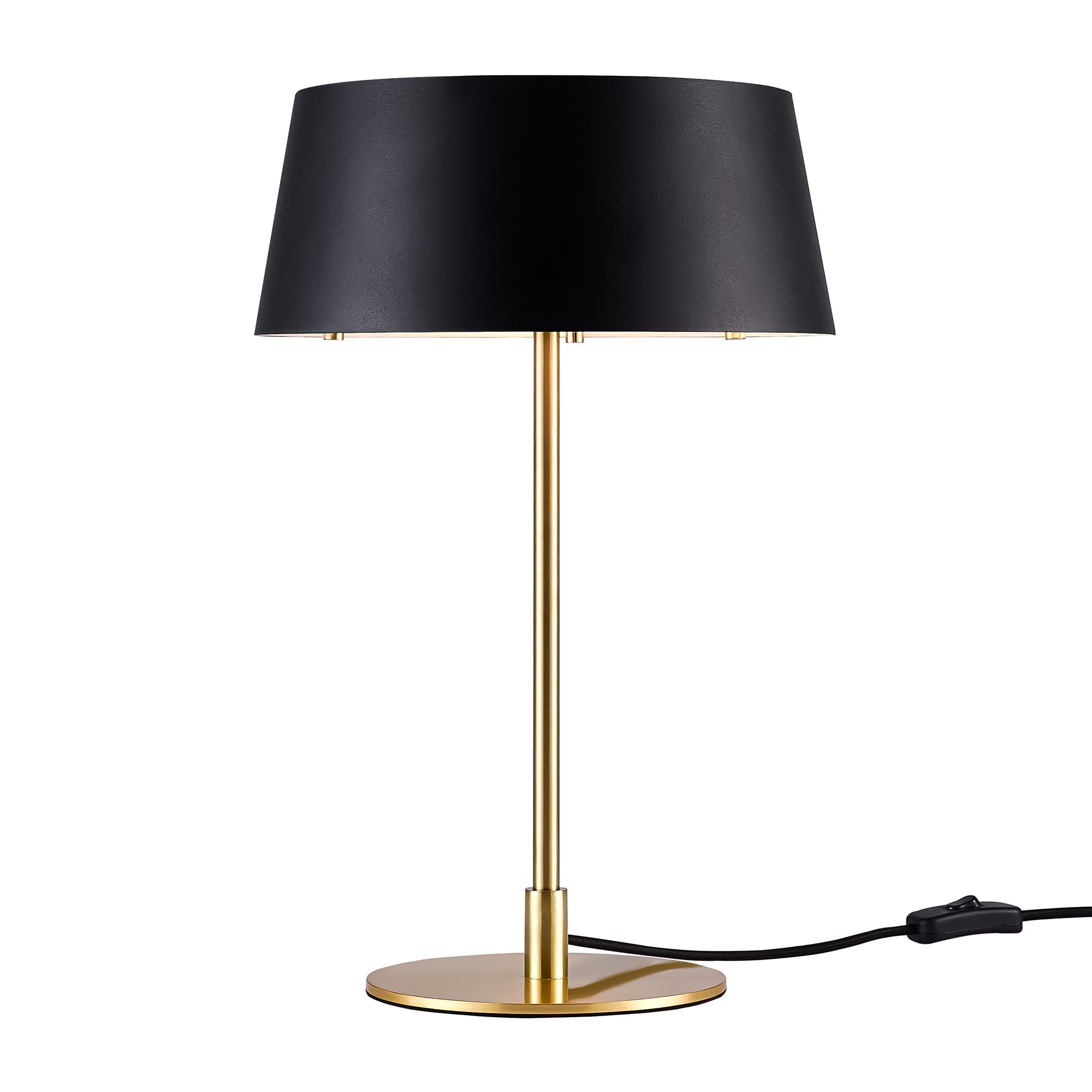 Lampe à poser Clasi base en laiton avec diffuseur haut et bas au design contemporain par Nordlux