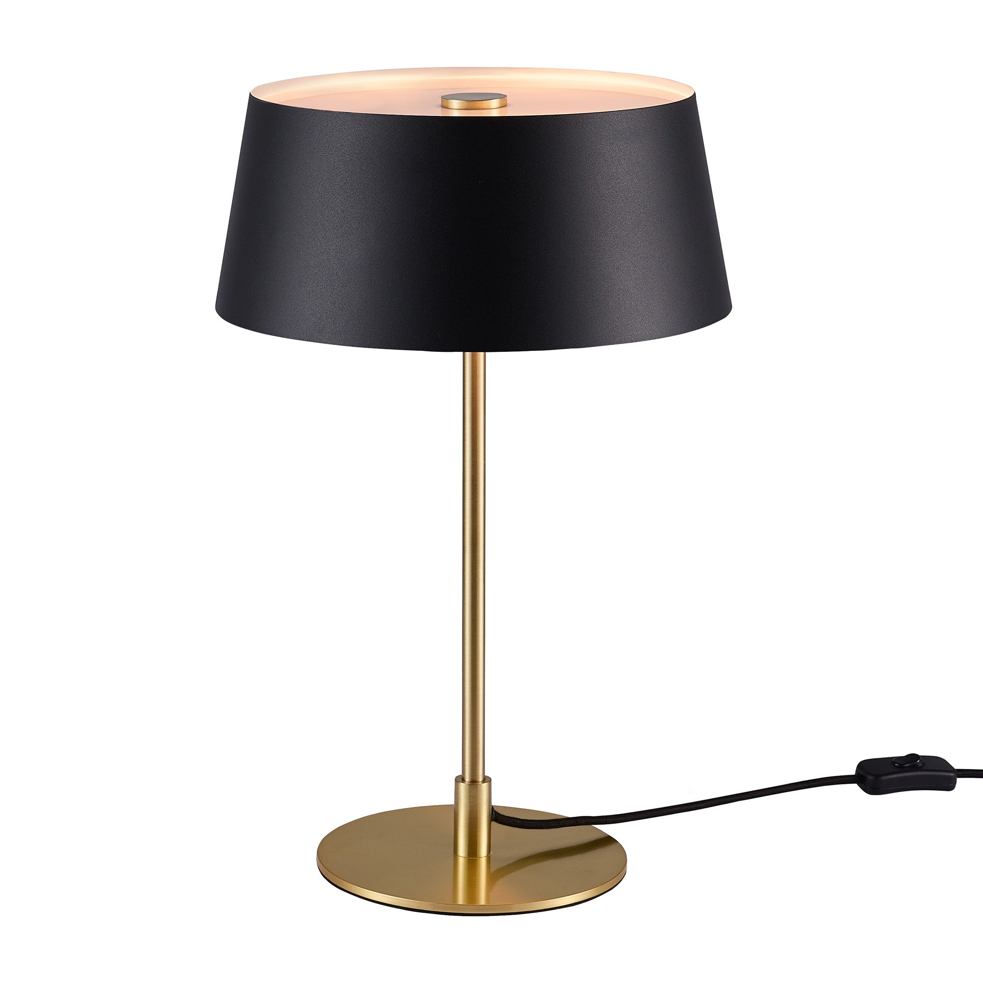 Lampe à poser Clasi base en laiton avec diffuseur haut et bas au design contemporain par Nordlux