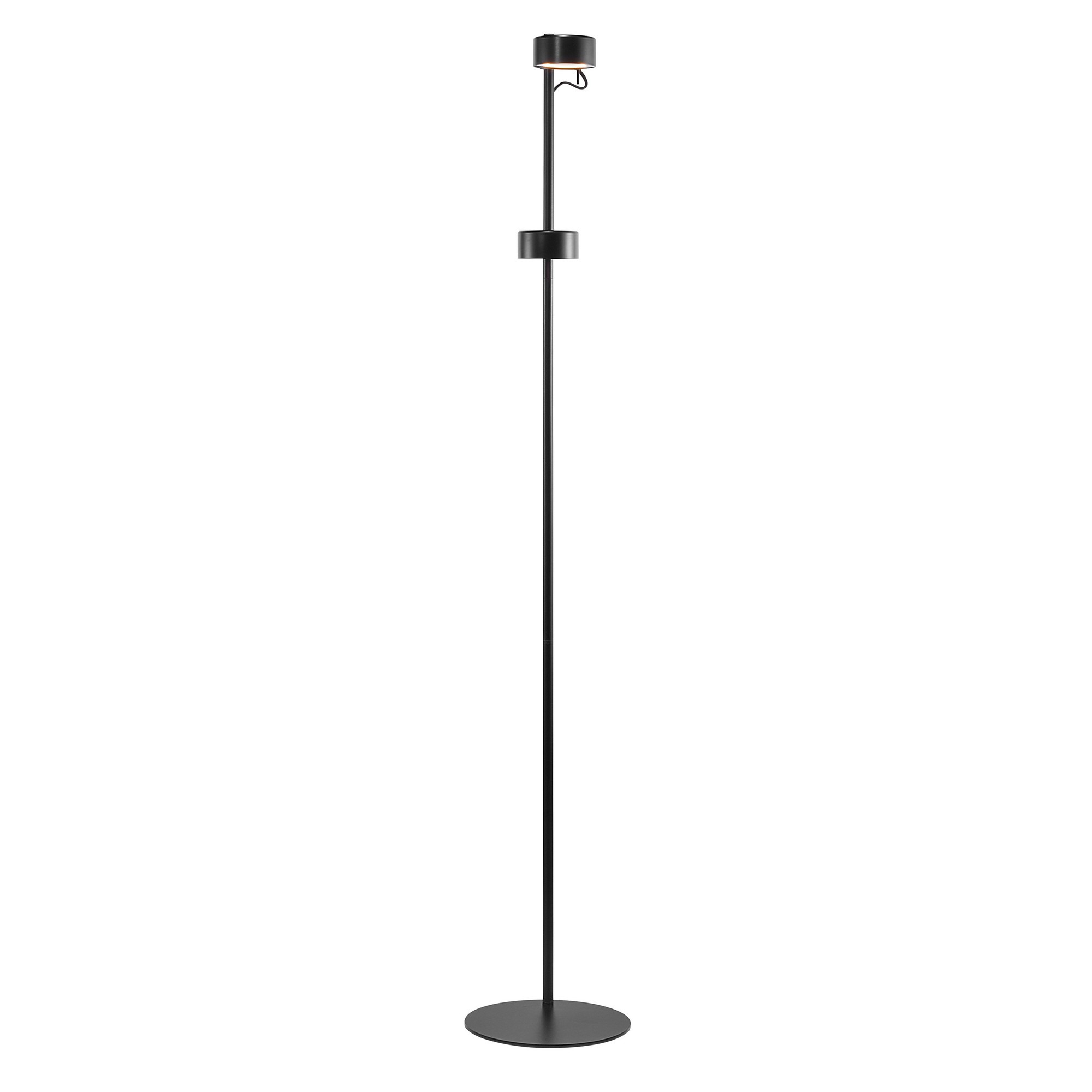 Lampadaire Clyde base en métal avec 2 abat-jour ean rotule réglable au design contemporain par Nordlux