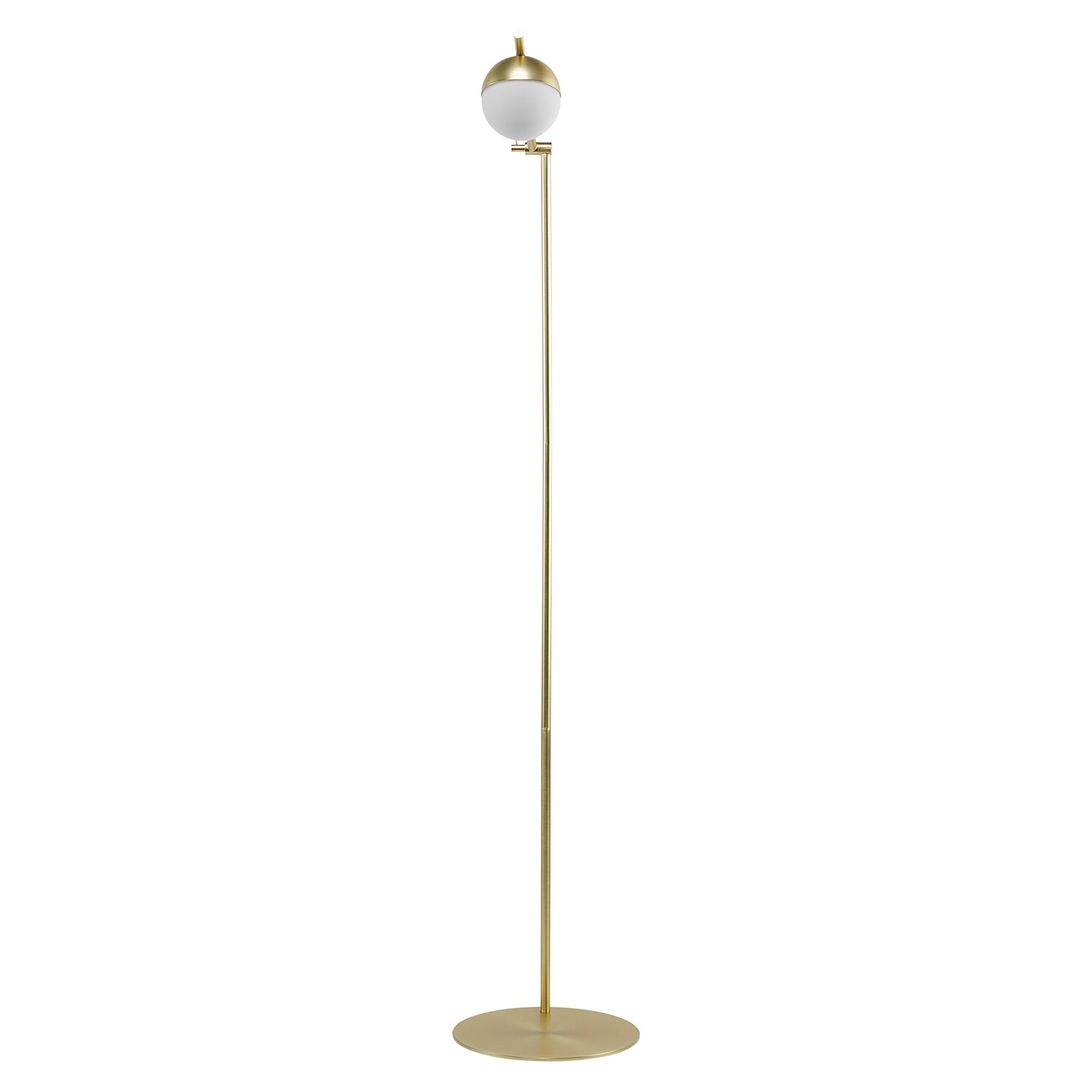 Lampadaire Contina base en métal avec diffuseur en verre opale au design contemporain par Nordlux Lampadaire Contina base en métal avec diffuseur en verre opale au design contemporain par Nordlux