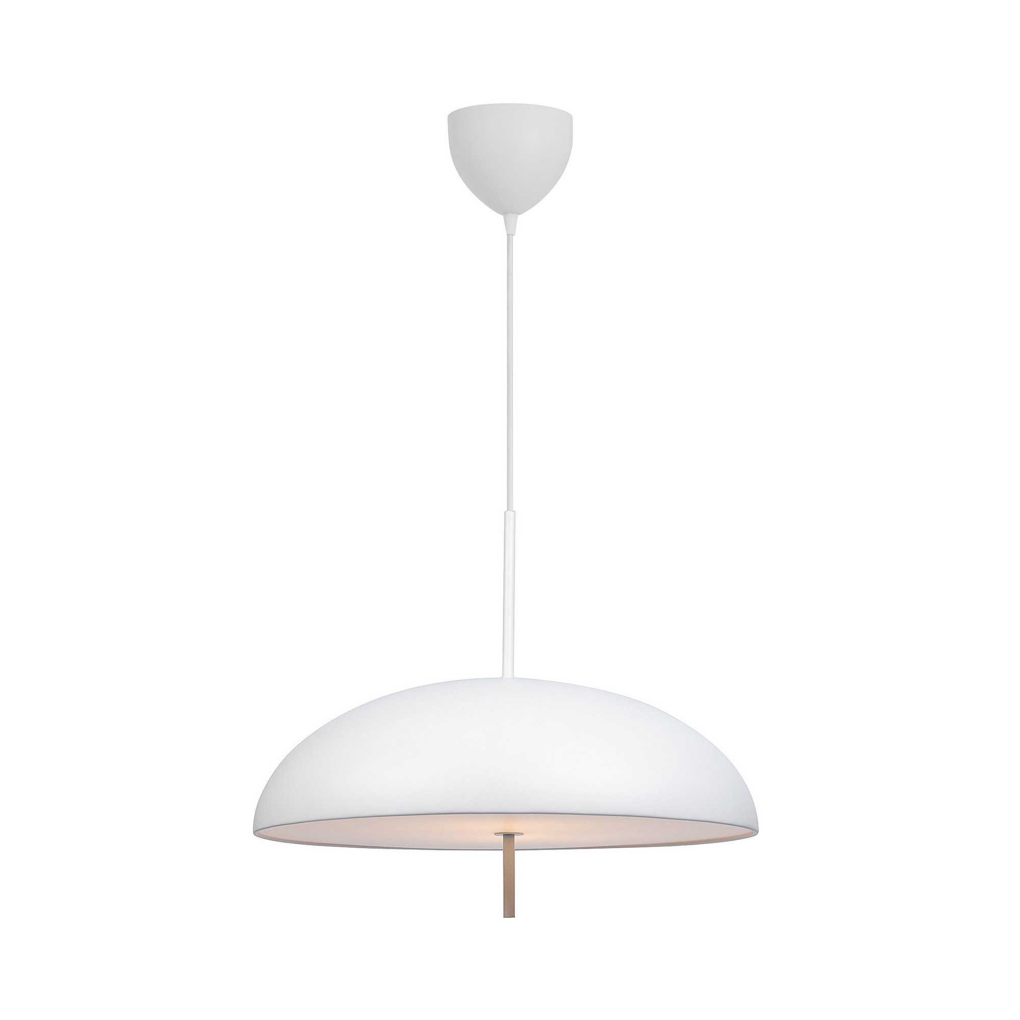 Suspension Versale cadre en métal avec abat-jour demi rond au design scandinave par Design For the People