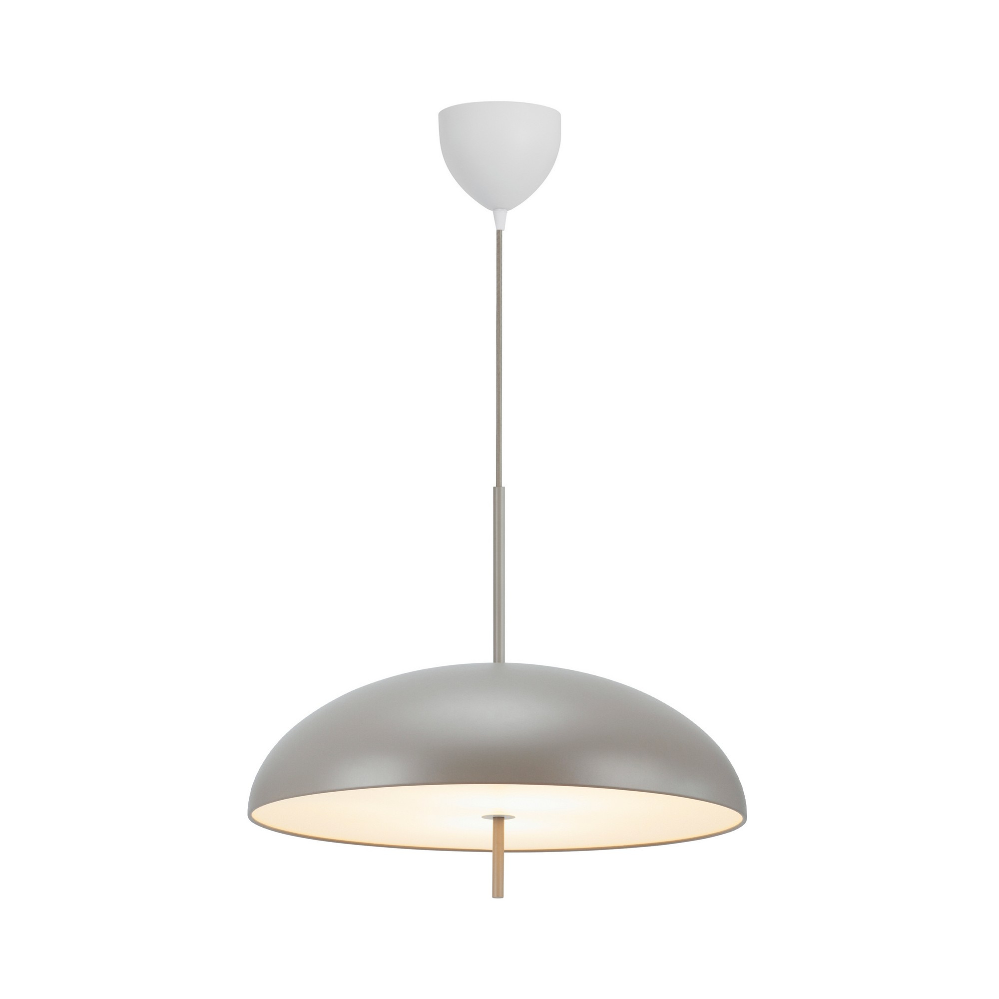 Suspension Versale cadre en métal avec abat-jour demi rond au design scandinave par Design For the People