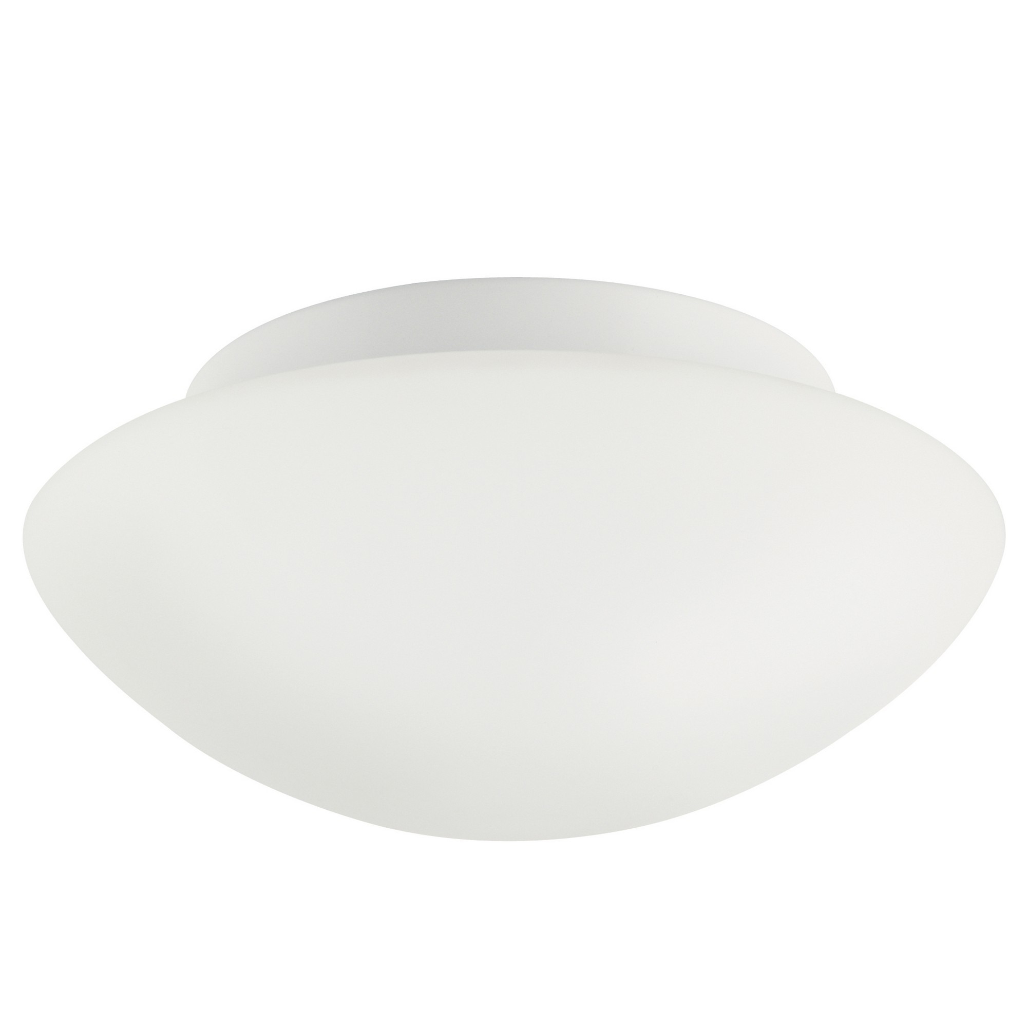 Plafonnier / Applique Ufo base en métal avec abat-jour en verre opale au design contemporain par Nordlux