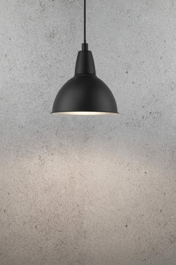 Suspension Trude base en métal avec abat-jour rétro au design industriel par Nordlux