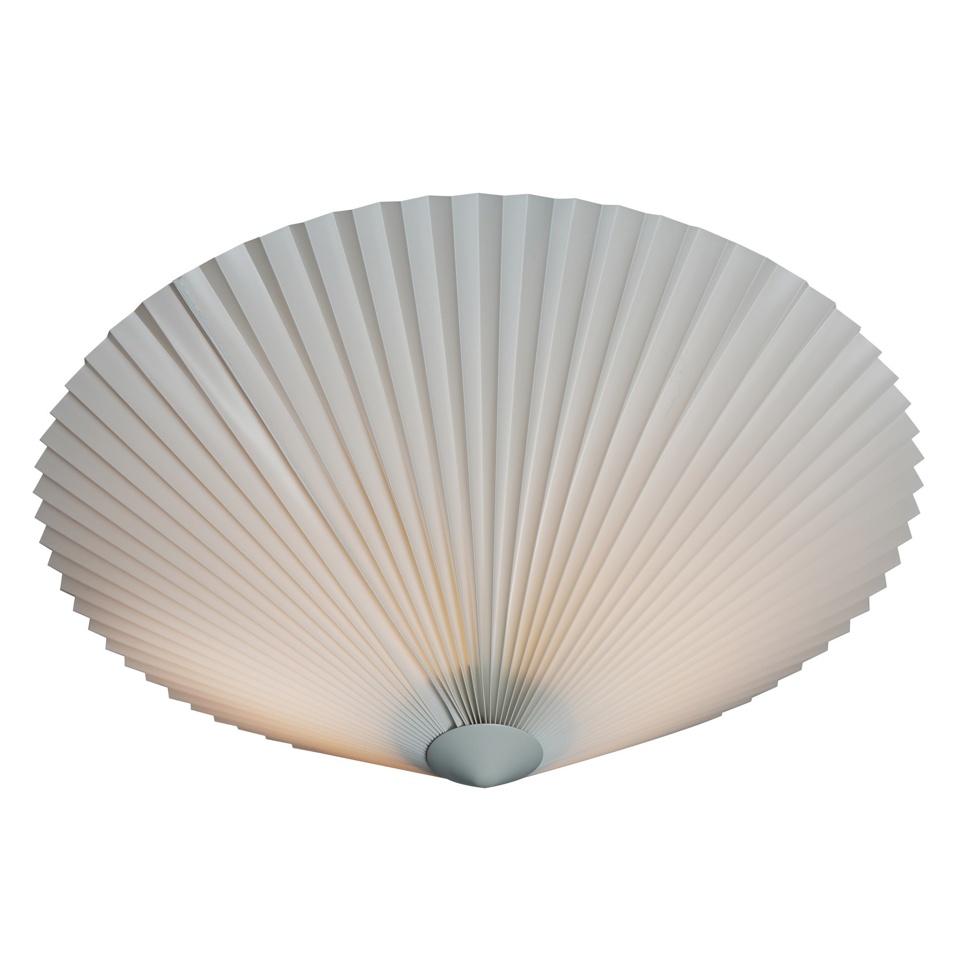 Plafonnier/Applique Trio base en métal avec abat-jour plissé décoratif au design contemporain par Nordlux