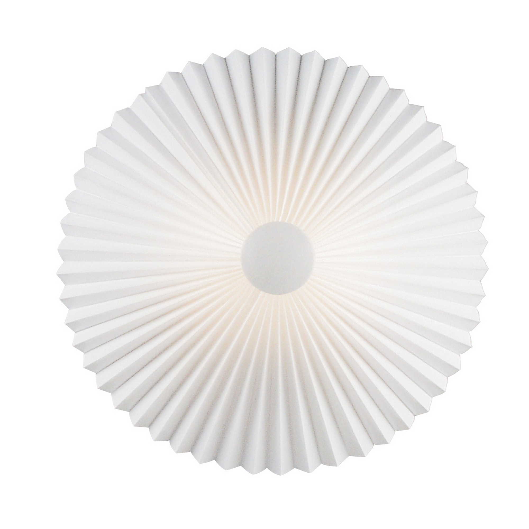 Plafonnier/Applique Trio base en métal avec abat-jour plissé décoratif au design contemporain par Nordlux