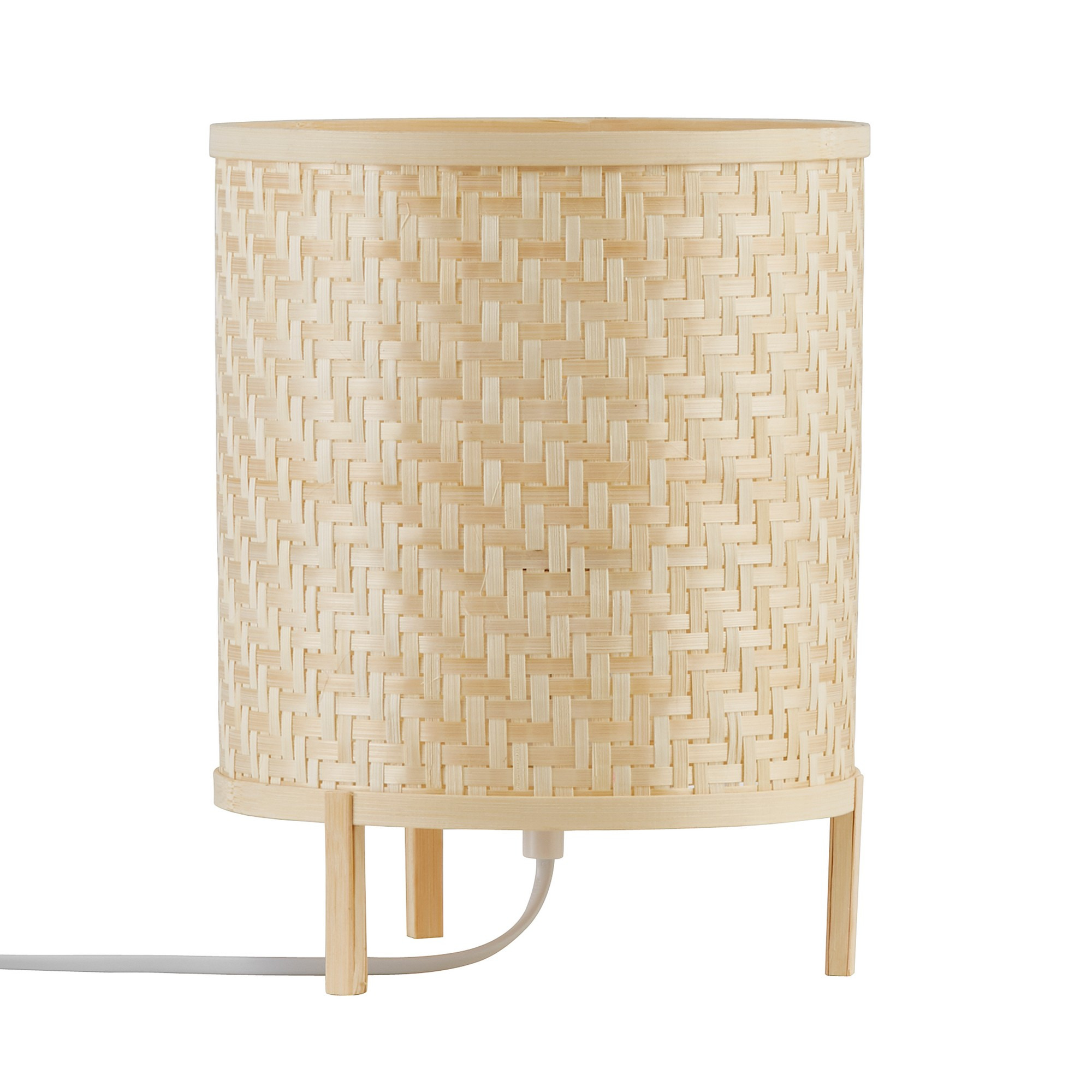 Lampe à poser Trinidad cadre en Bambou tressé fait à la main au design contemporain par Nordlux