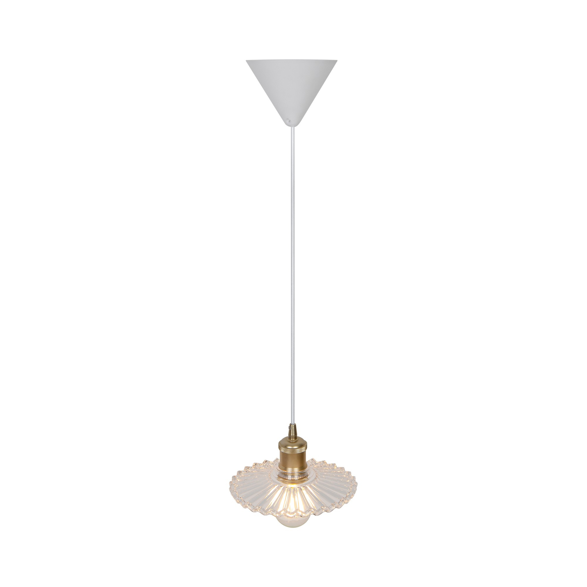 Suspension Torina cadre en métal avec abat-jour en verre au style vintage et au design contemporain par Nordlux