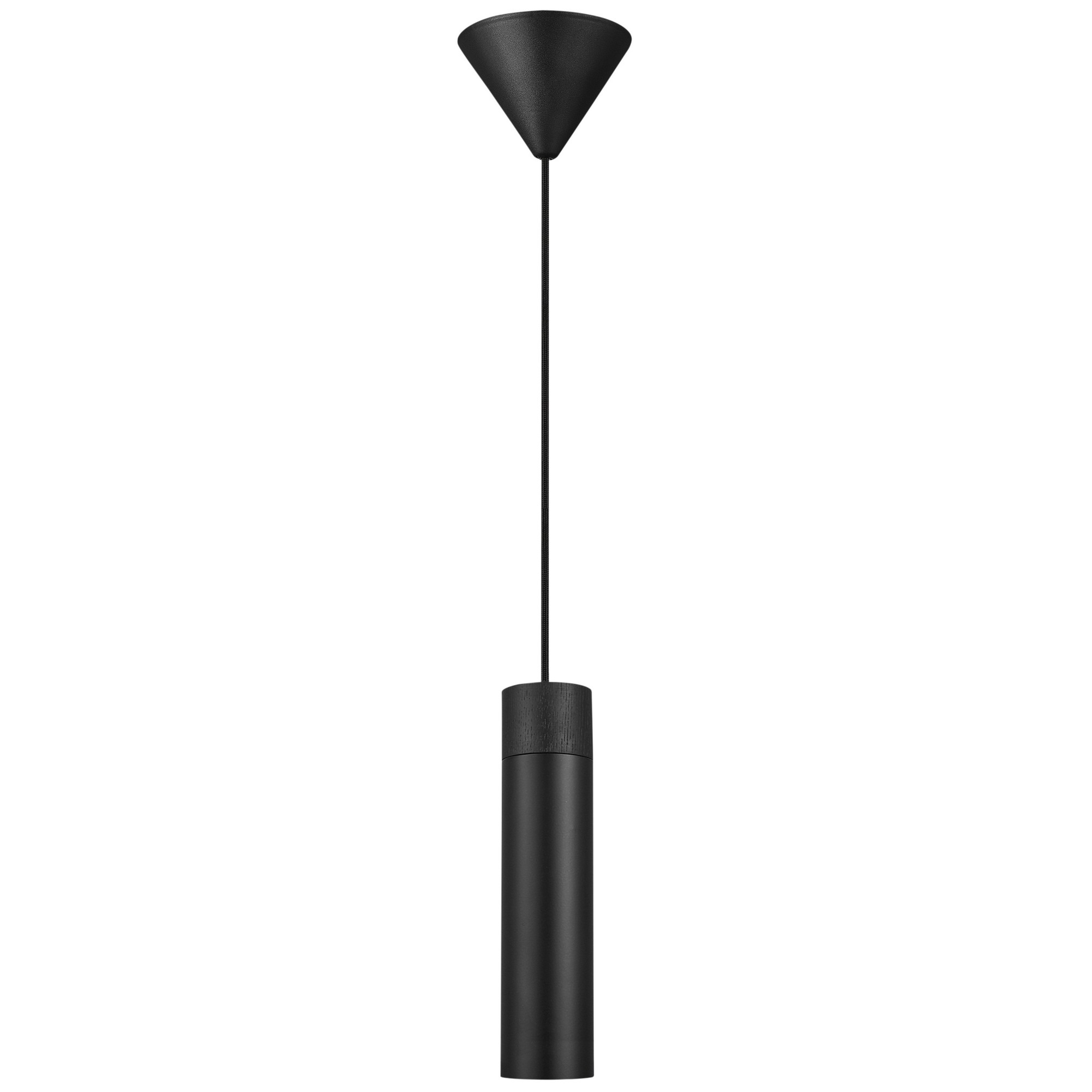 Suspension Tilo cadre en métal avec détail bois et abat-jour épuré au design scandinave par Nordlux
