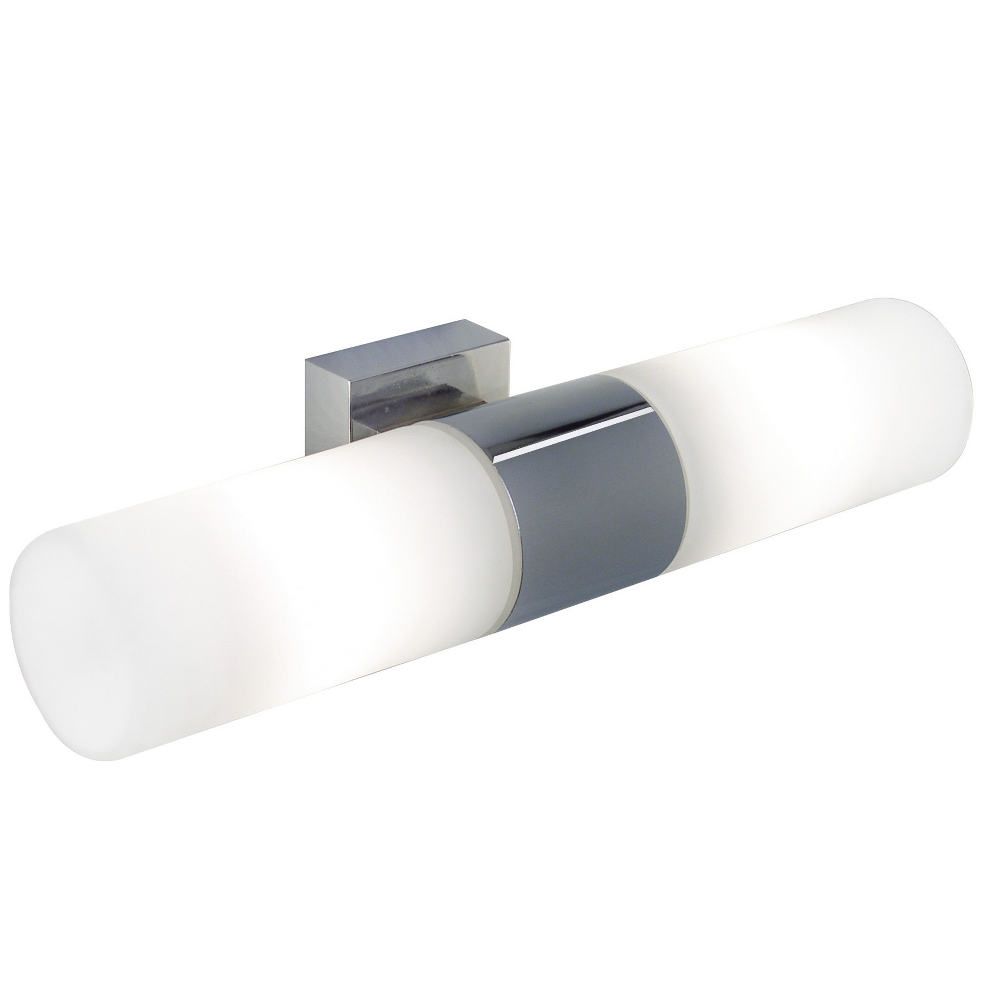 Applique murale Tangens cadre en acier brossé avec abat-jour en verre dépoli au design contemporain par Nordlux Applique murale Tangens cadre en acier brossé avec abat-jour en verre dépoli au design contemporain par Nordlux