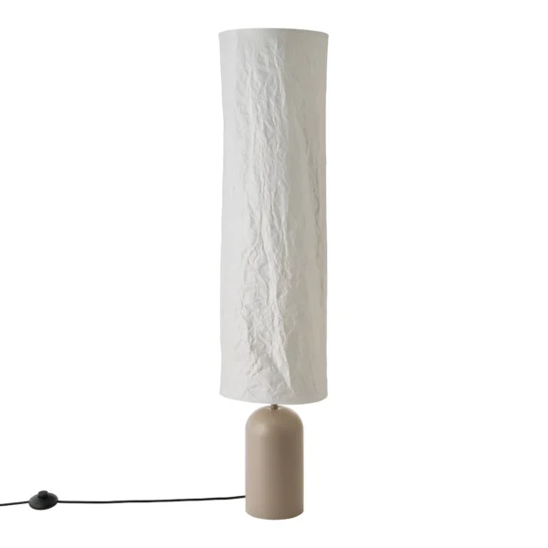 Lampadaire Talli avec abat-jour cynlindrique en Tywek au design contemporain par Design For the People