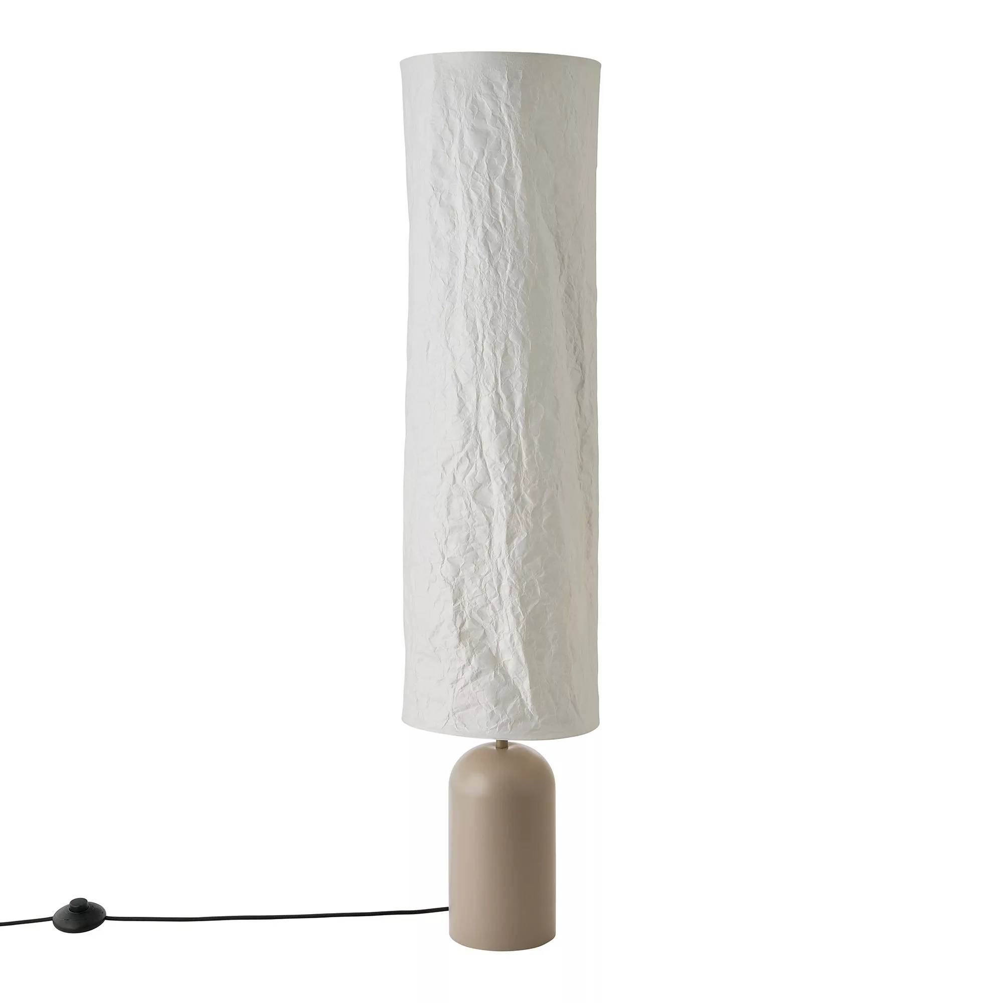Lampadaire Talli avec abat-jour cynlindrique en Tywek au design contemporain par Design For the People
