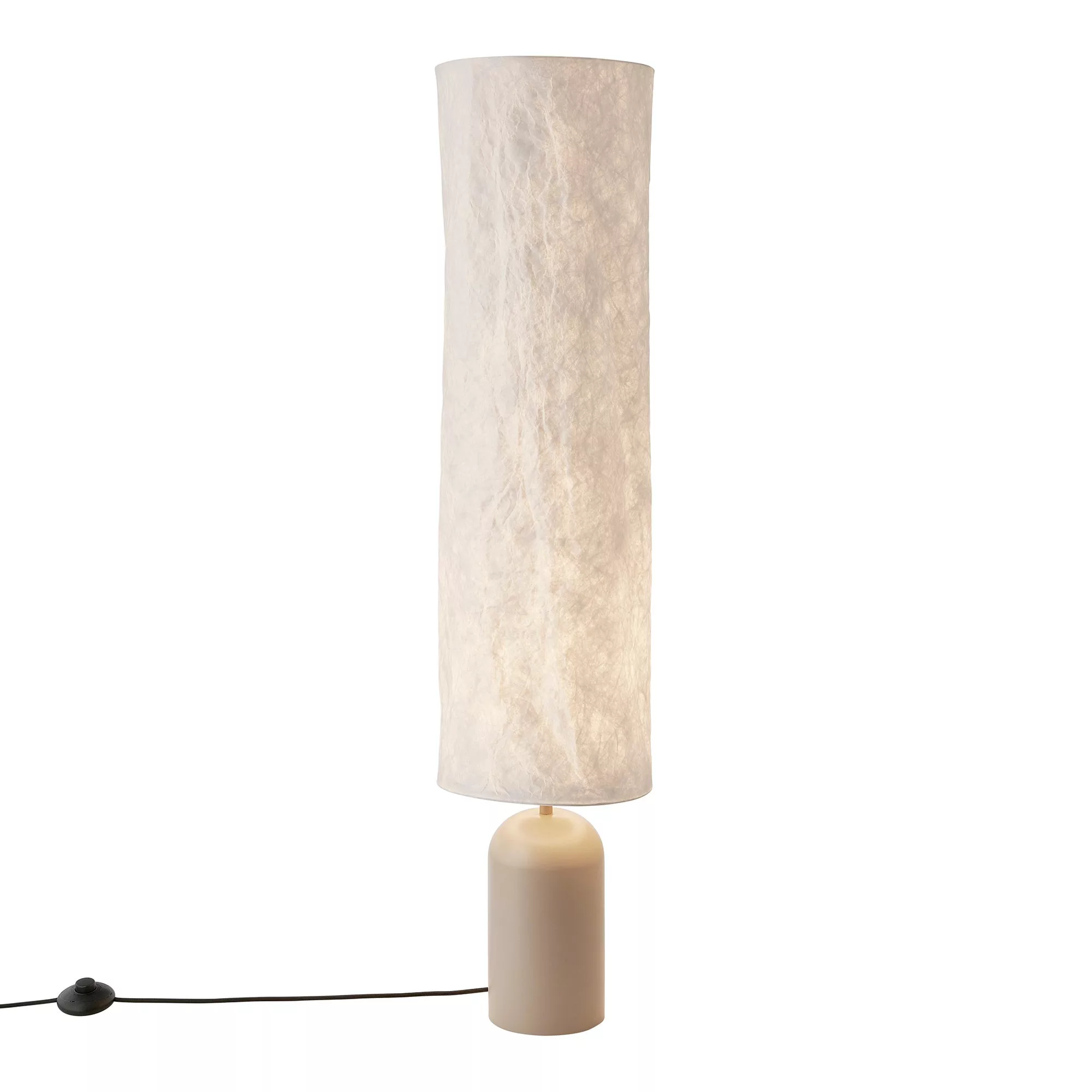 Lampadaire Talli avec abat-jour cynlindrique en Tywek au design contemporain par Design For the People