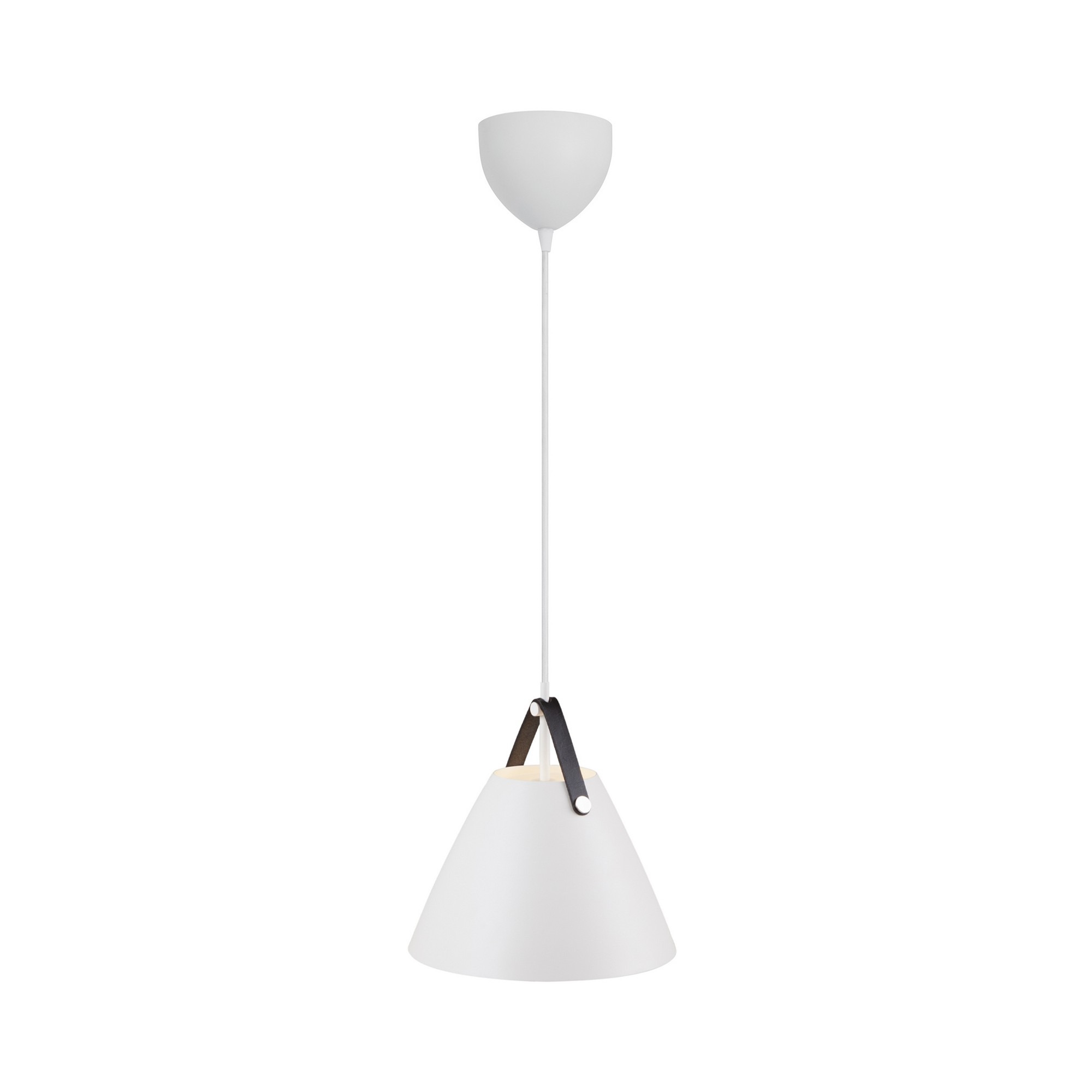 Suspension Strap base en métal avec lanière sur l'abat-jour au design industriel par Design for The People Suspension Strap base en métal avec lanière sur l'abat-jour au design industriel par Design for The People