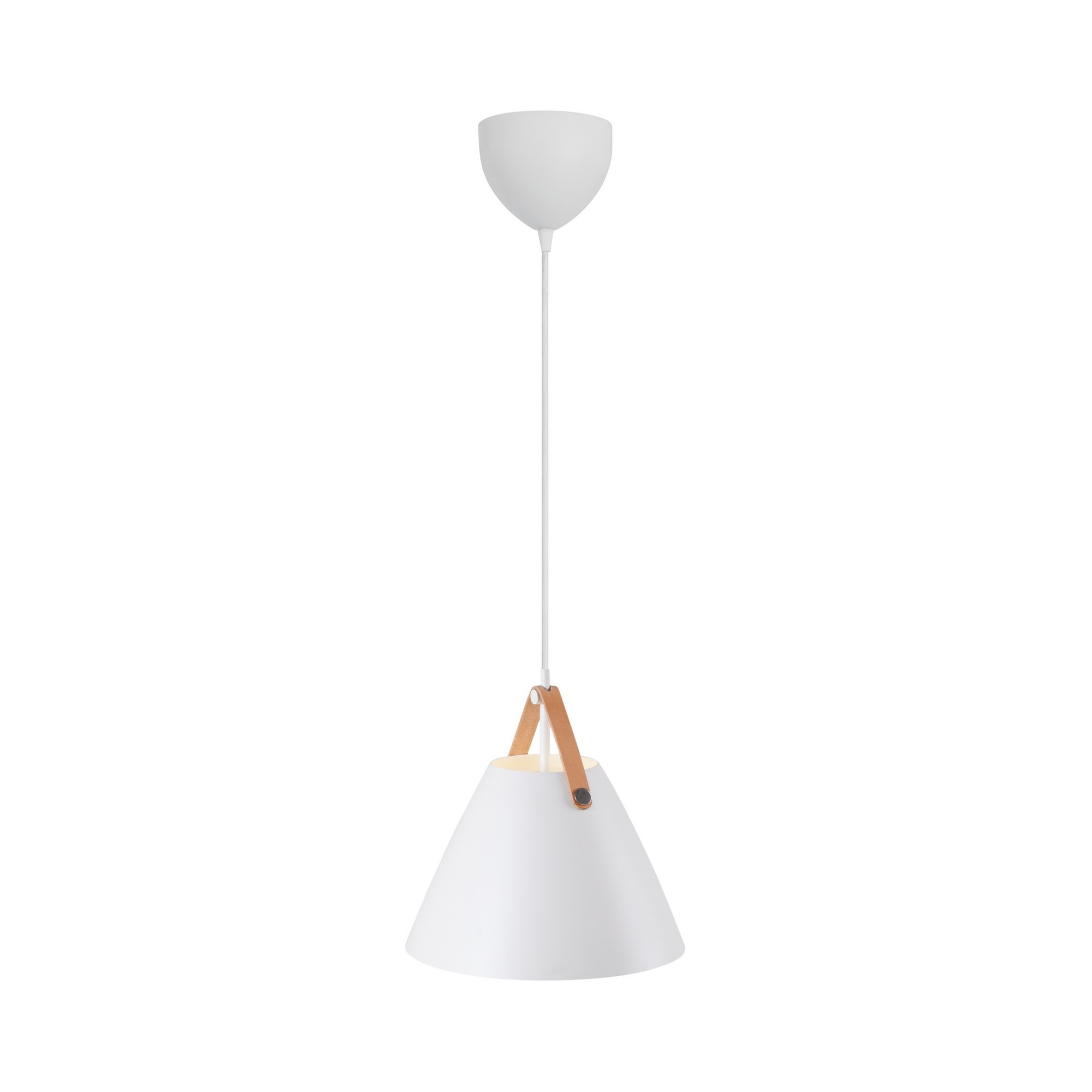 Suspension Strap base en métal avec lanière sur l'abat-jour au design industriel par Design for The People Suspension Strap base en métal avec lanière sur l'abat-jour au design industriel par Design for The People