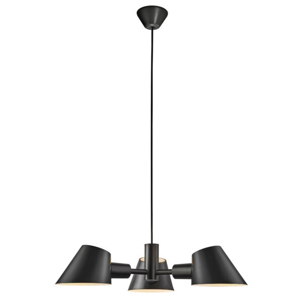 Suspension Stay cadre en aluminium avec 3 abat-jour en coupe oblique au design contemporain par Design for The People