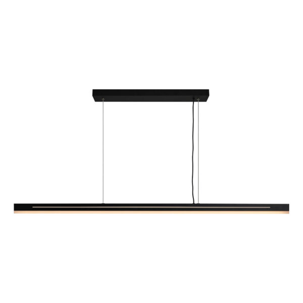 Suspension Skylar cadre en métal linéaire avec diffuseur en Moodmaker au design industriel par Nordlux