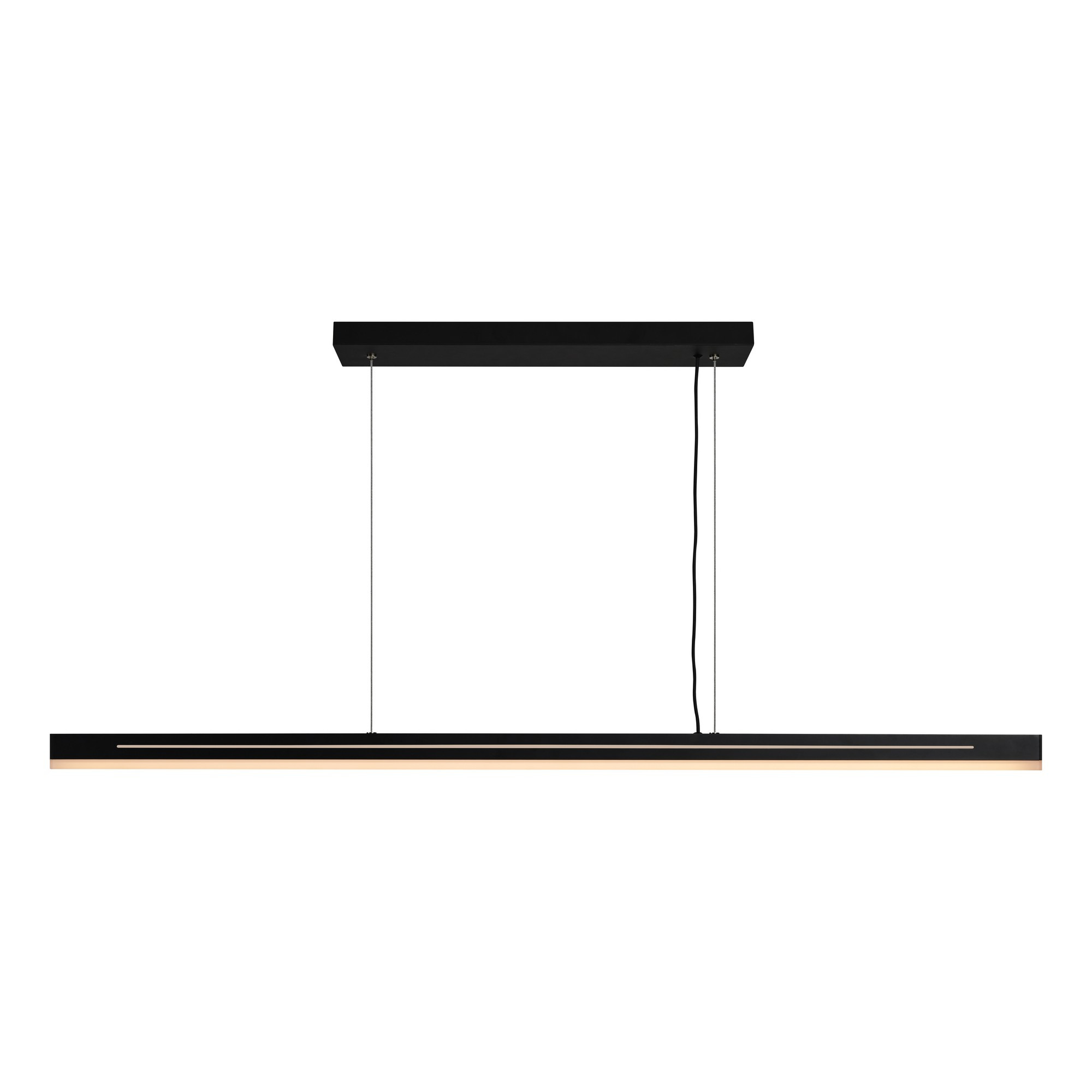Suspension Skylar cadre en métal linéaire avec diffuseur en Moodmaker au design industriel par Nordlux