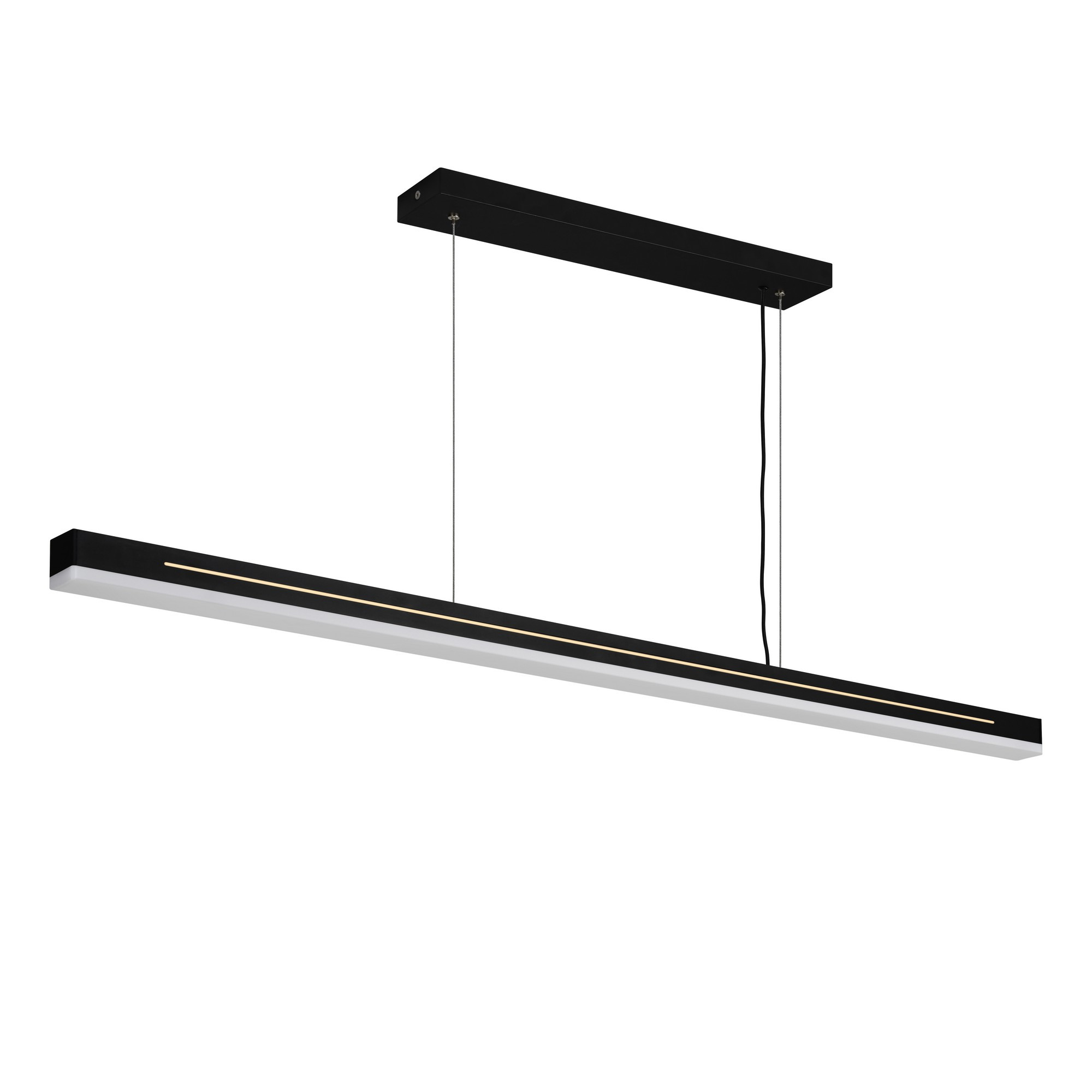 Suspension Skylar cadre en métal linéaire avec diffuseur en Moodmaker au design industriel par Nordlux Suspension Skylar cadre en métal linéaire avec diffuseur en Moodmaker au design industriel par Nordlux