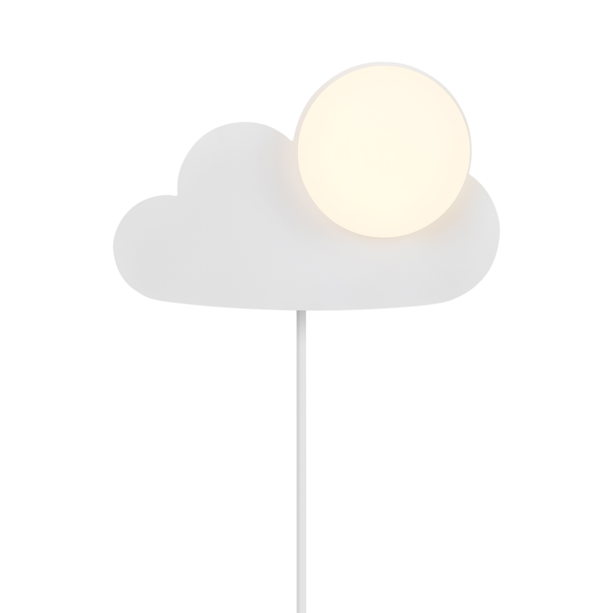 Applique murale Skyku cadre Plastique en forme de nuage avec abat-jour en verre opale au design contemporain par Nordlux Applique murale Skyku cadre Plastique en forme de nuage avec abat-jour en verre opale au design contemporain par Nordlux