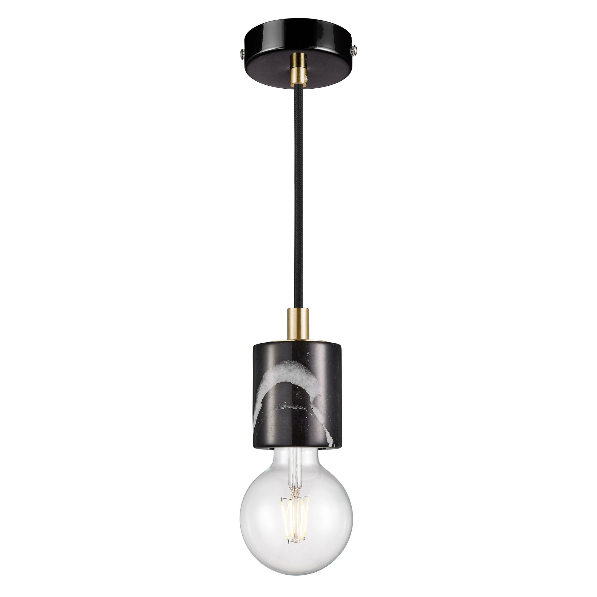 Suspension Siv cadre en marbre avec ampoule décorative au design scandinave par Nordlux Suspension Siv cadre en marbre avec ampoule décorative au design scandinave par Nordlux