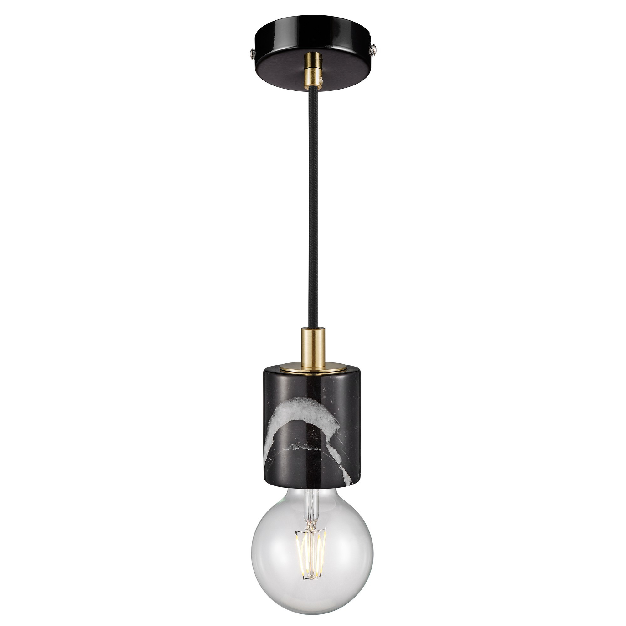 Suspension Siv cadre en marbre avec ampoule décorative au design scandinave par Nordlux Suspension Siv cadre en marbre avec ampoule décorative au design scandinave par Nordlux