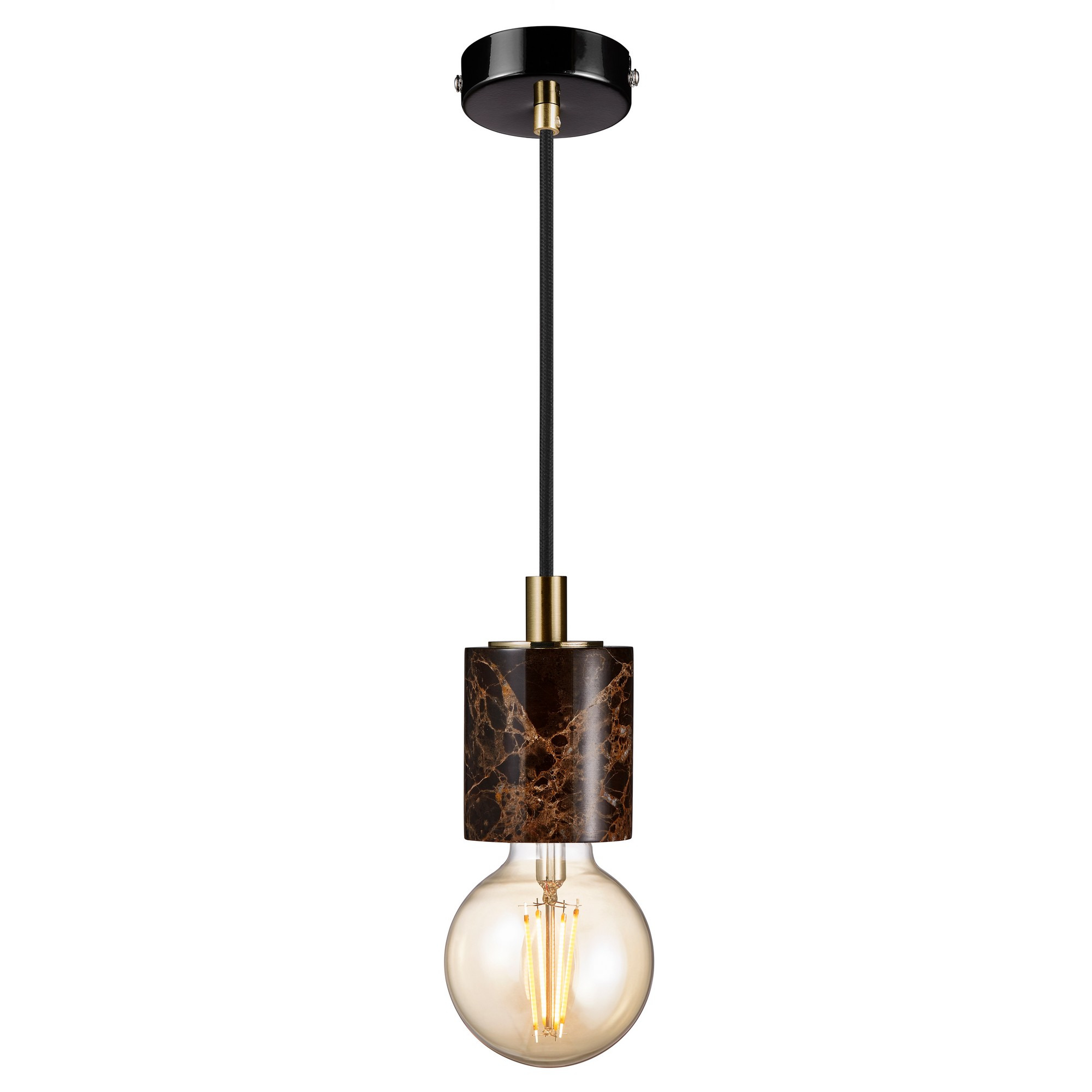 Suspension Siv cadre en marbre avec ampoule décorative au design scandinave par Nordlux Suspension Siv cadre en marbre avec ampoule décorative au design scandinave par Nordlux