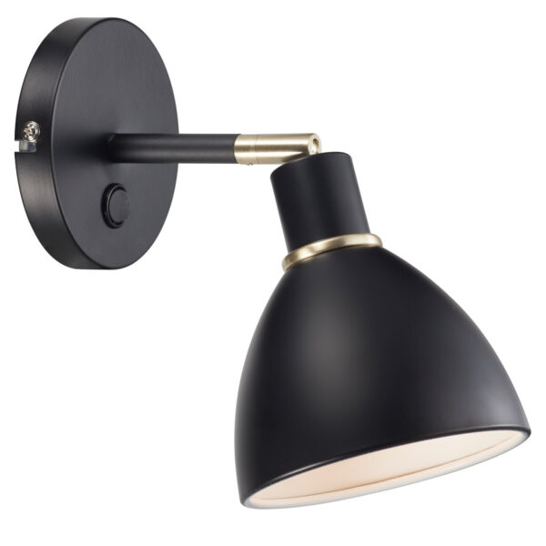 Applique murale Ray cadre en métal avec abat-jour classique au design contemporain par Nordlux