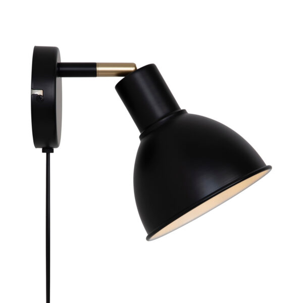 Applique murale Pop base en métal rétro avec abat-jour orientable au design contemporain par Nordlux