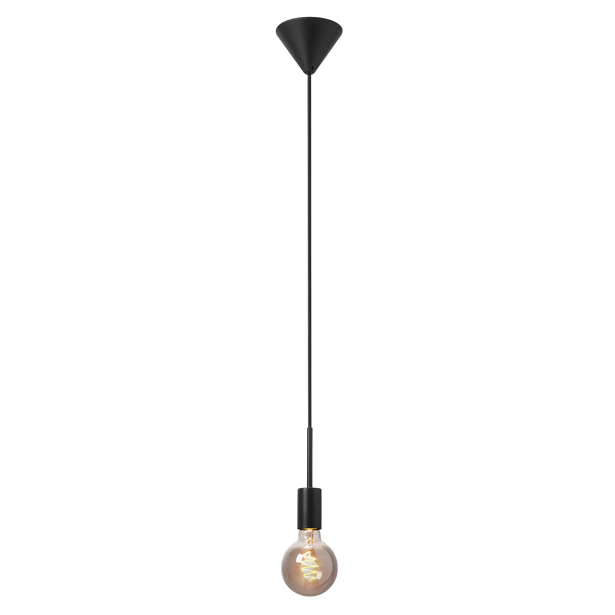 Suspension Paco en métal avec abat-jour tubulaire pour ampoule décorative au design industriel par Nordlux Suspension Paco en métal avec abat-jour tubulaire pour ampoule décorative au design industriel par Nordlux