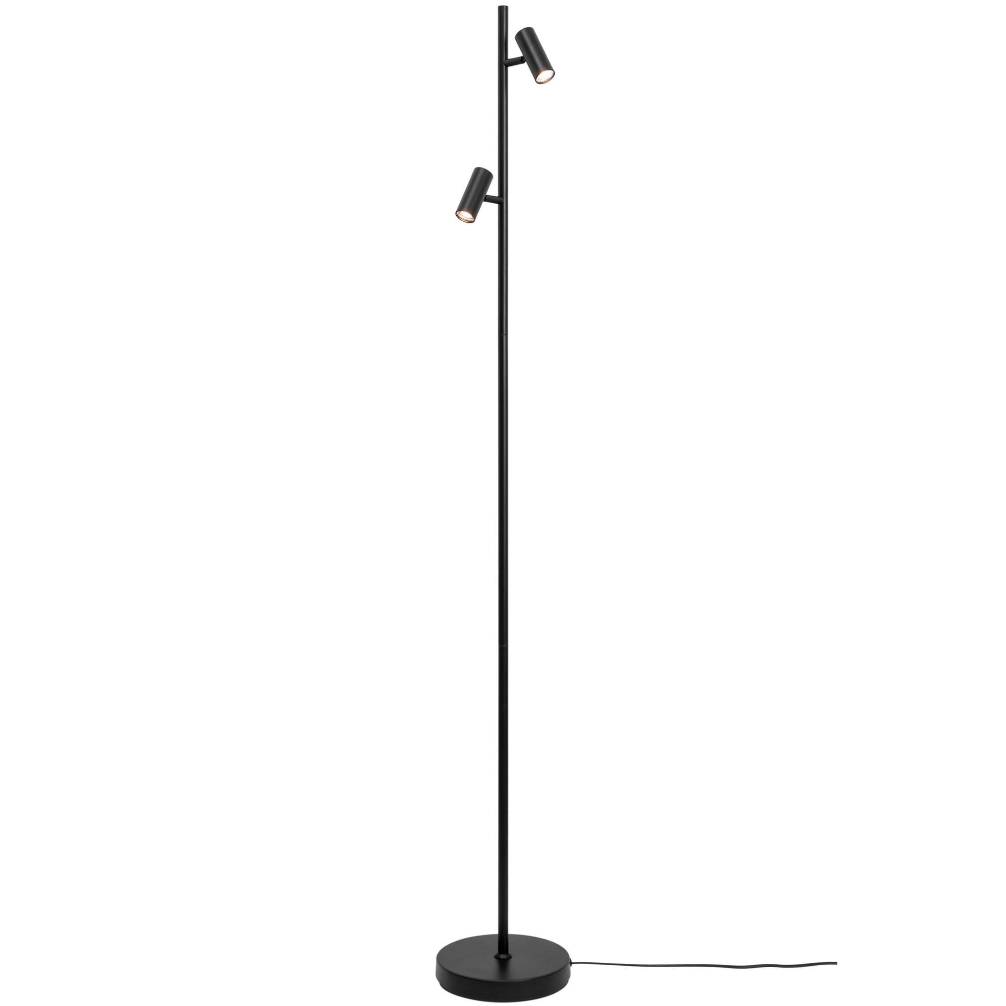 Lampadaire Omari cadre en métal avec abat-jour orientable au design contemporain par Nordlux