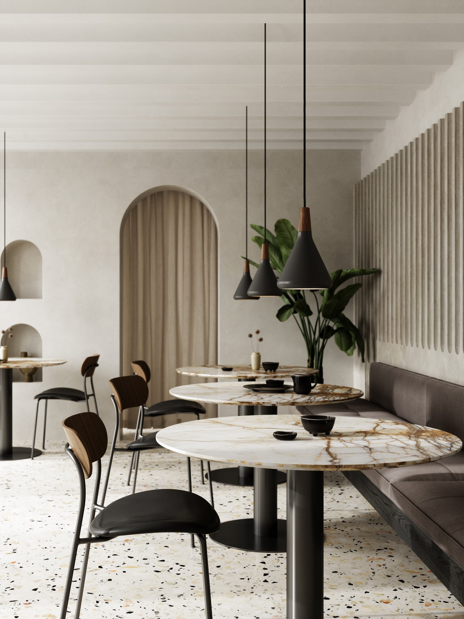 Suspension Nori métal et bois au design contemporain par Design For the People Suspension Nori métal et bois au design contemporain par Design For the People