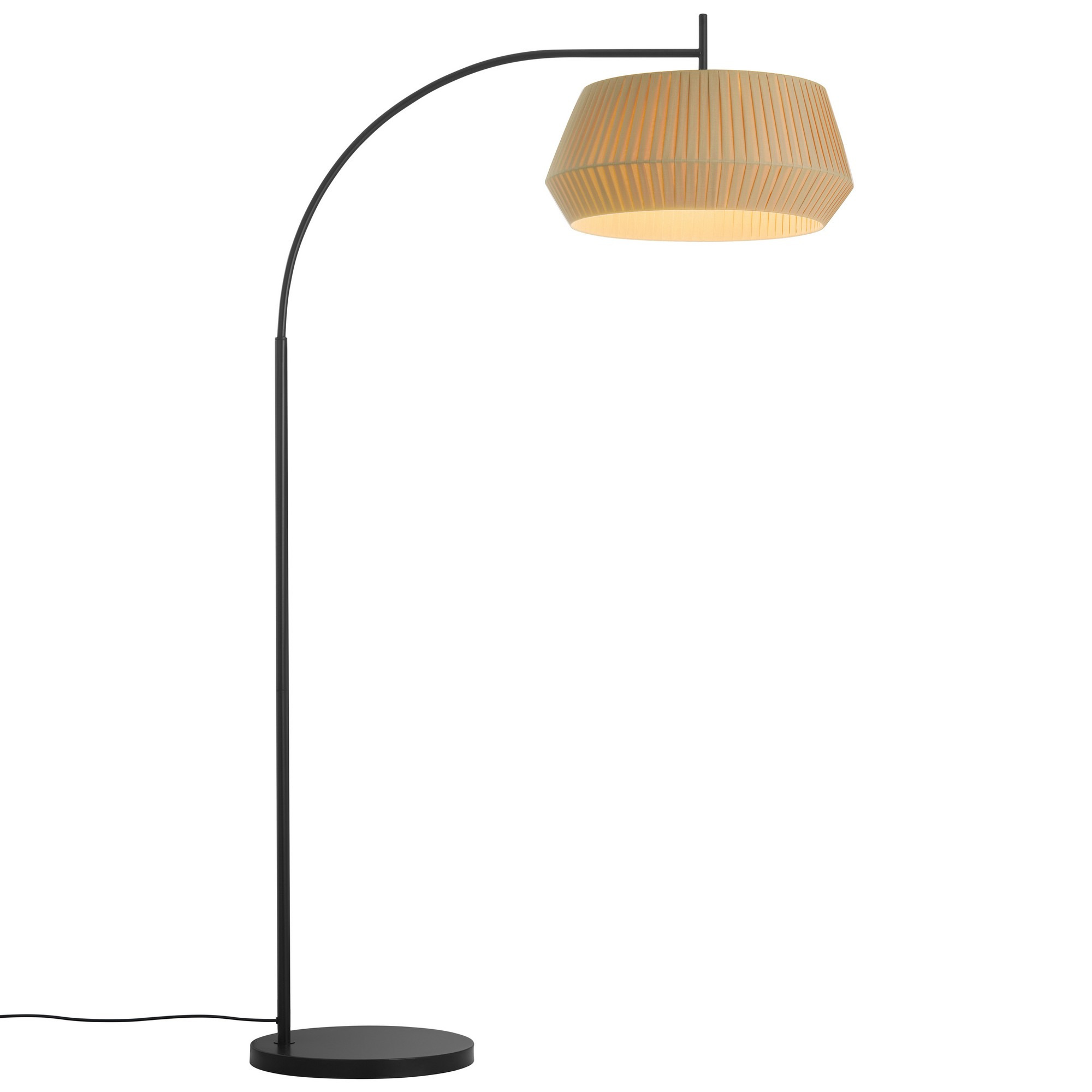 Lampadaire Dicte coton plissé au design contemporain par Nordlux