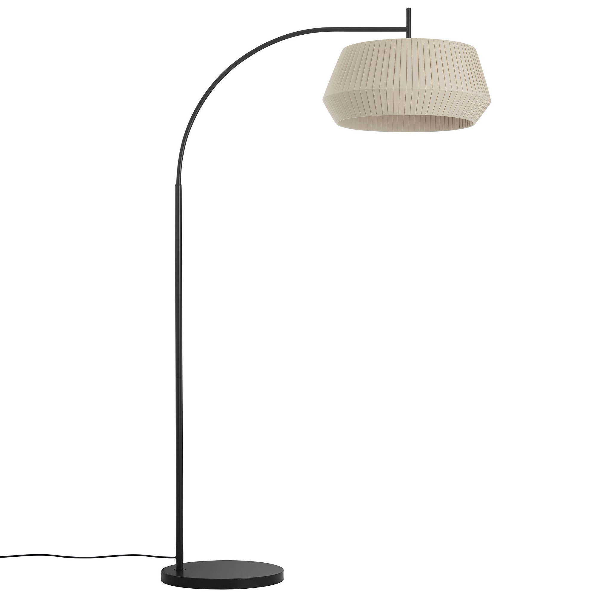 Lampadaire Dicte coton plissé au design contemporain par Nordlux