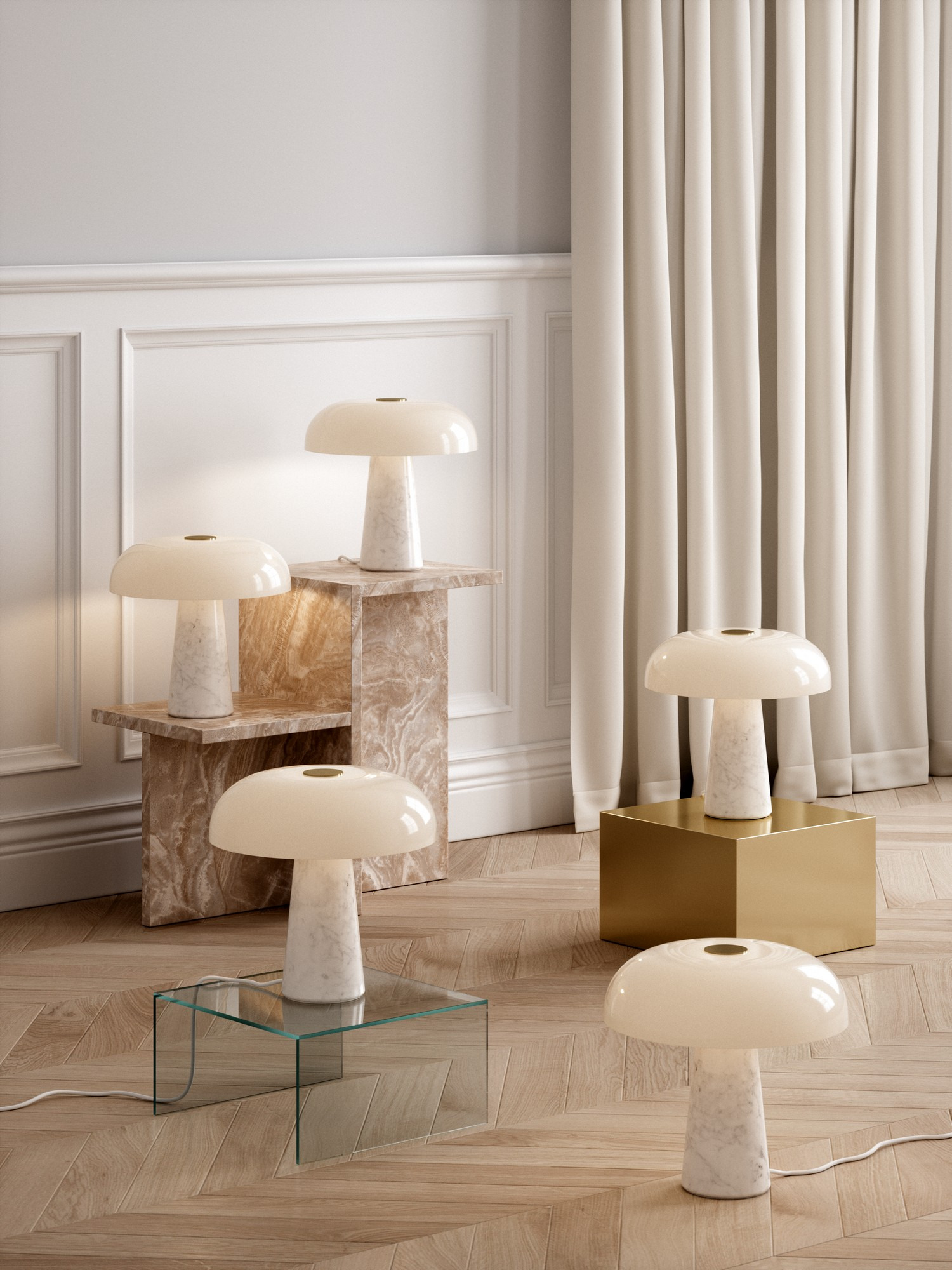 Lampe à poser Glossy Marbre au design contemporain par Design for the people Lampe à poser Glossy Marbre au design contemporain par Design for the people