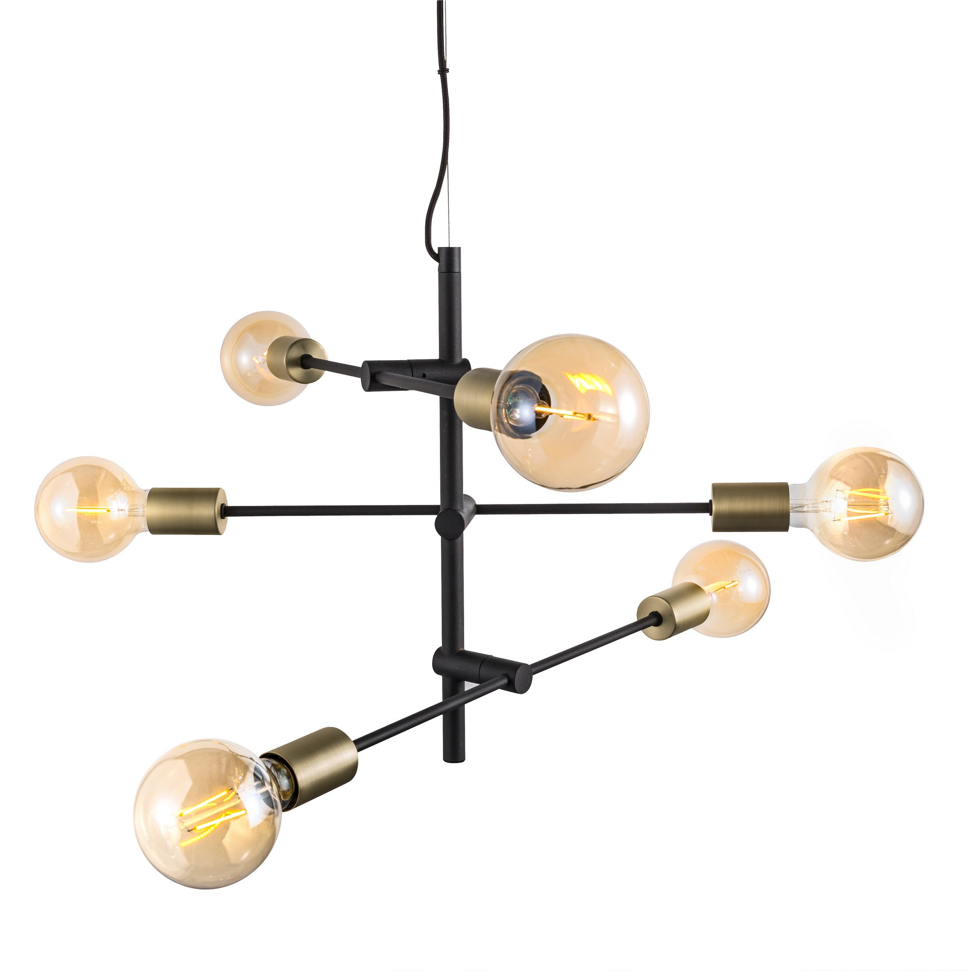 Suspension Josefine métal au design industriel par Nordlux