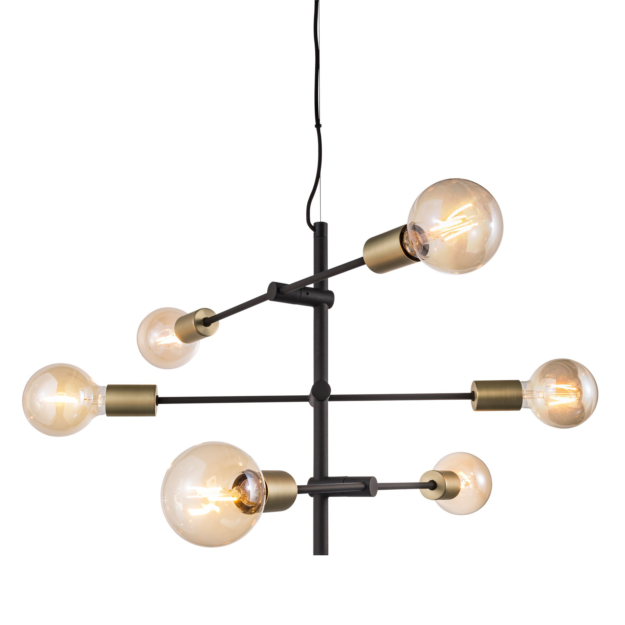 Suspension Josefine métal au design industriel par Nordlux
